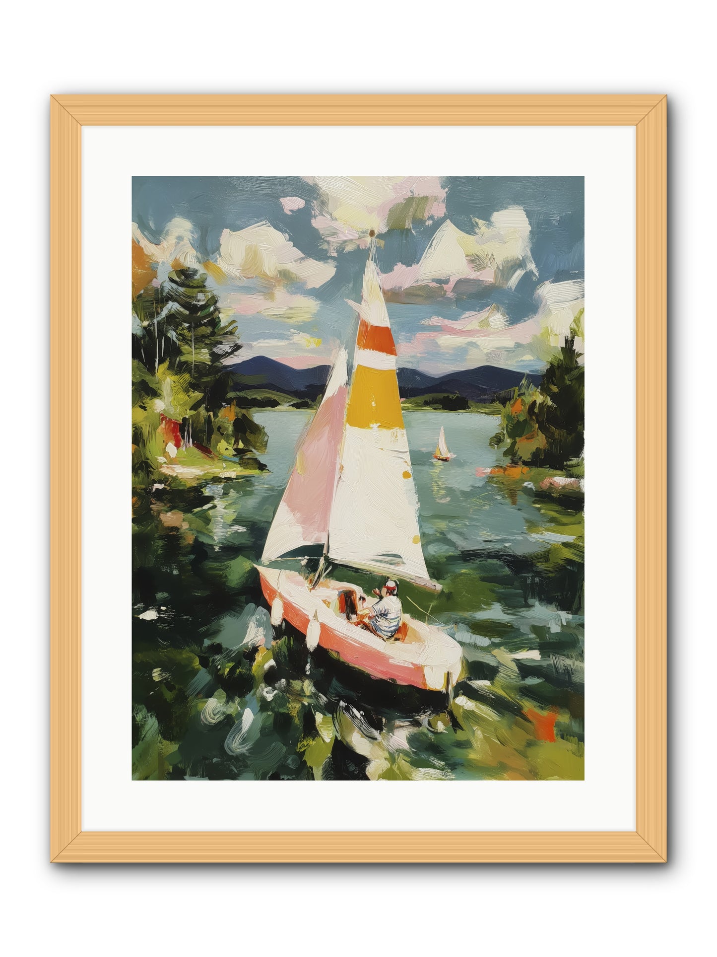 Lazy Day Visions -- Framed Print - Natural 18x24
