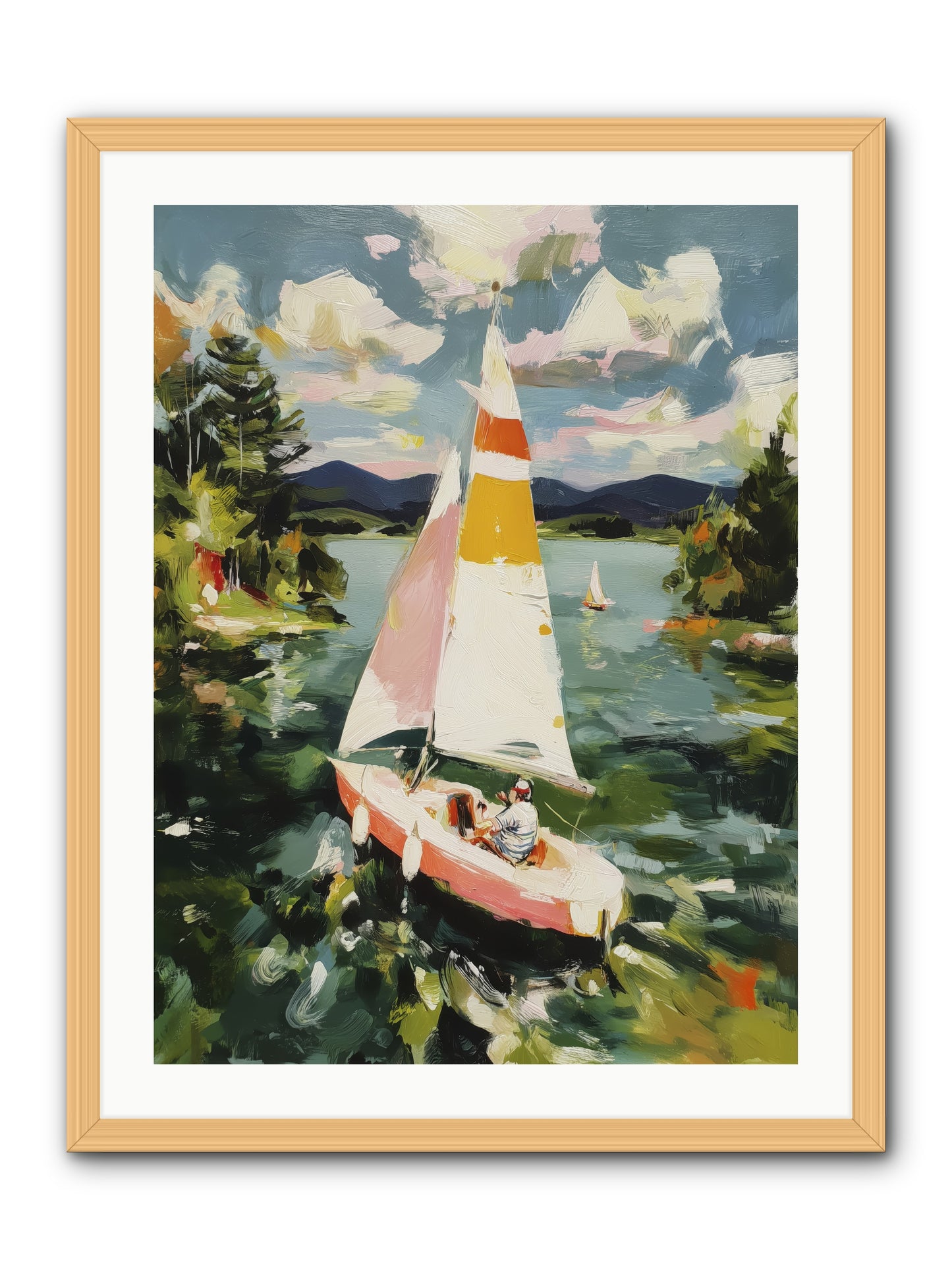 Lazy Day Visions -- Framed Print - Natural 24x32
