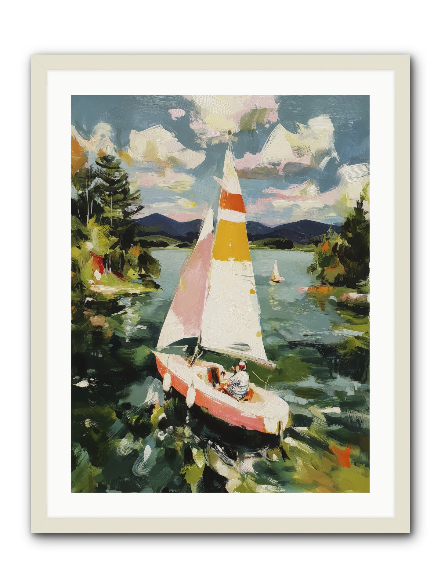 Lazy Day Visions -- Framed Print - White 24x32