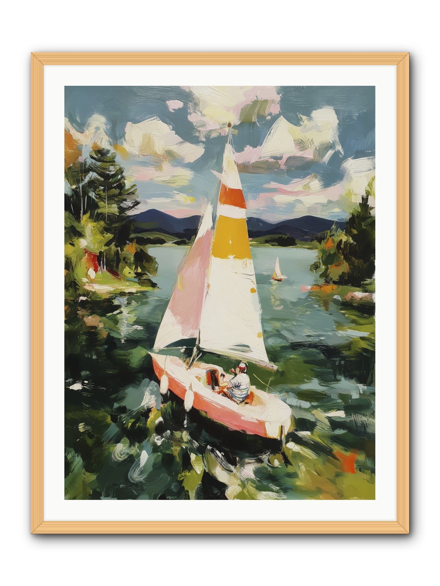 Lazy Day Visions -- Framed Print - Natural 30x40