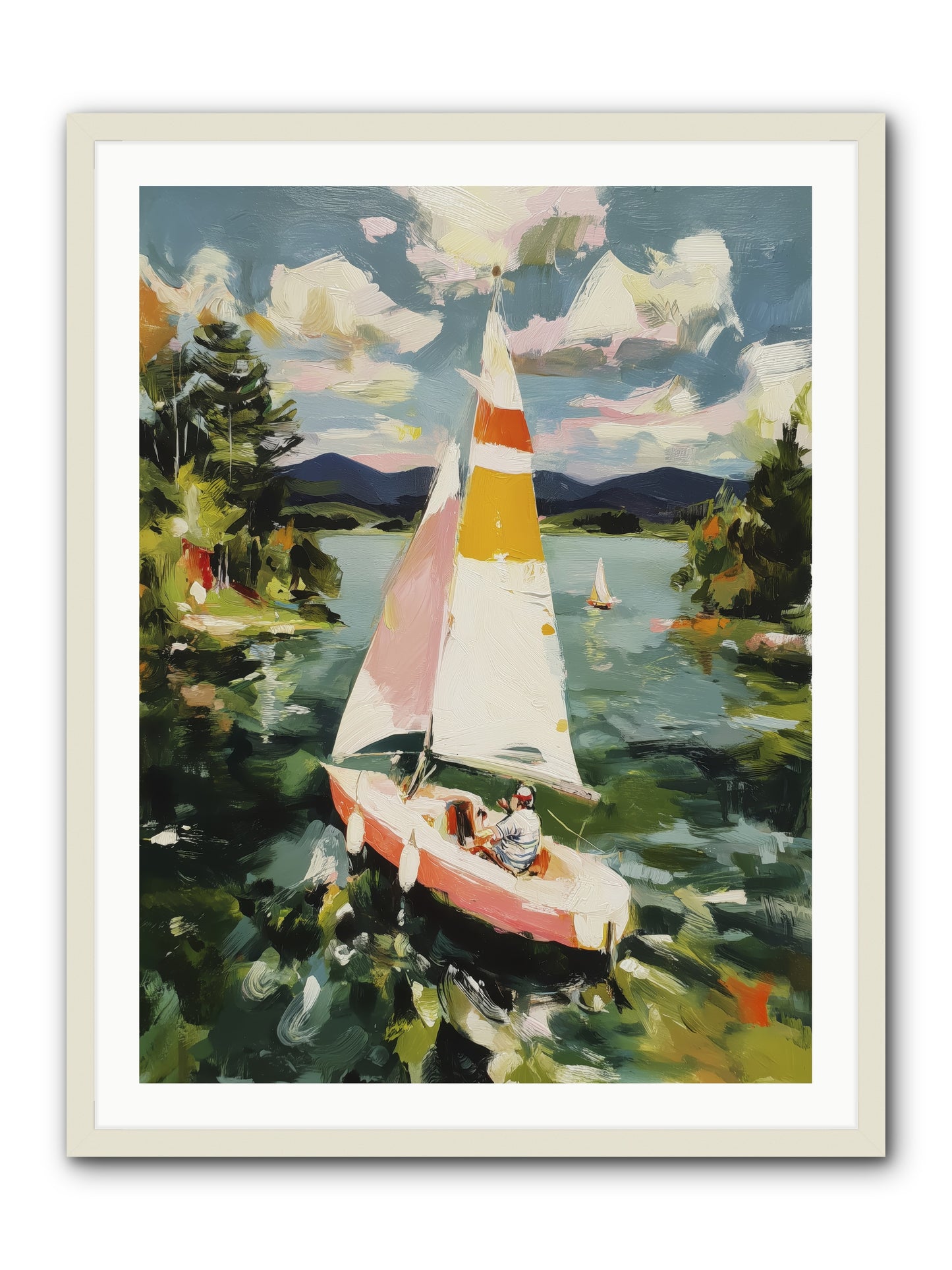 Lazy Day Visions -- Framed Print - White 30x40