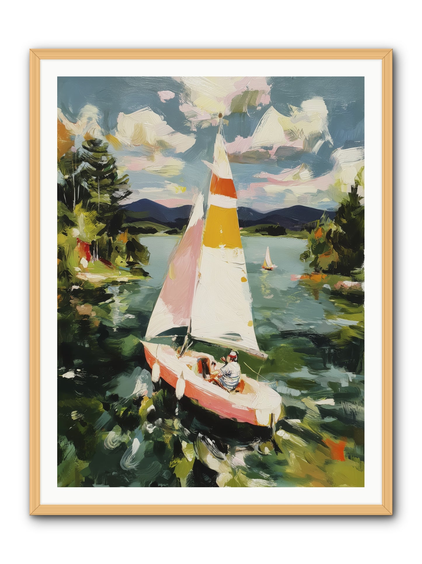 Lazy Day Visions -- Framed Print - Natural 36x48
