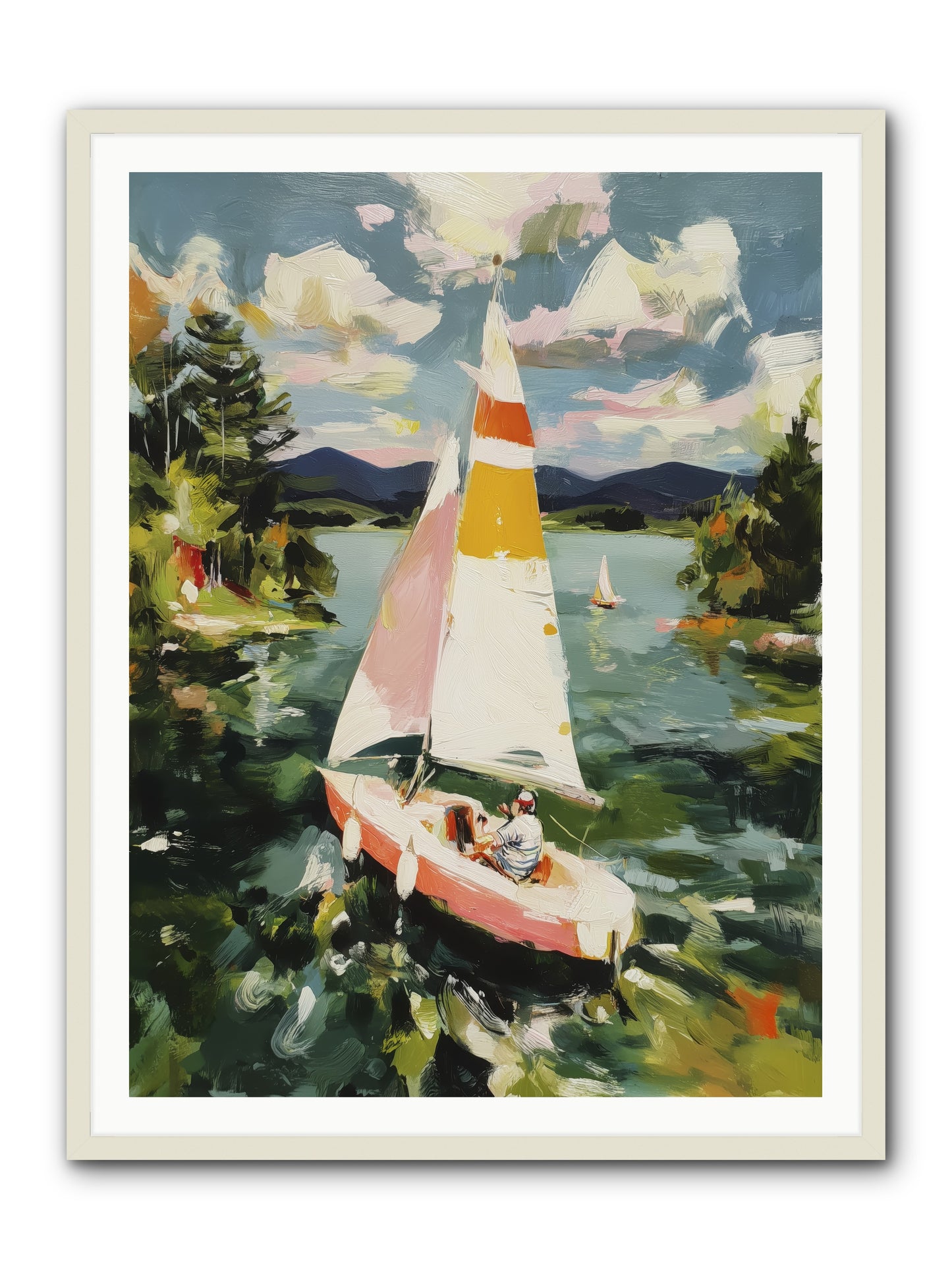 Lazy Day Visions -- Framed Print - White 36x48