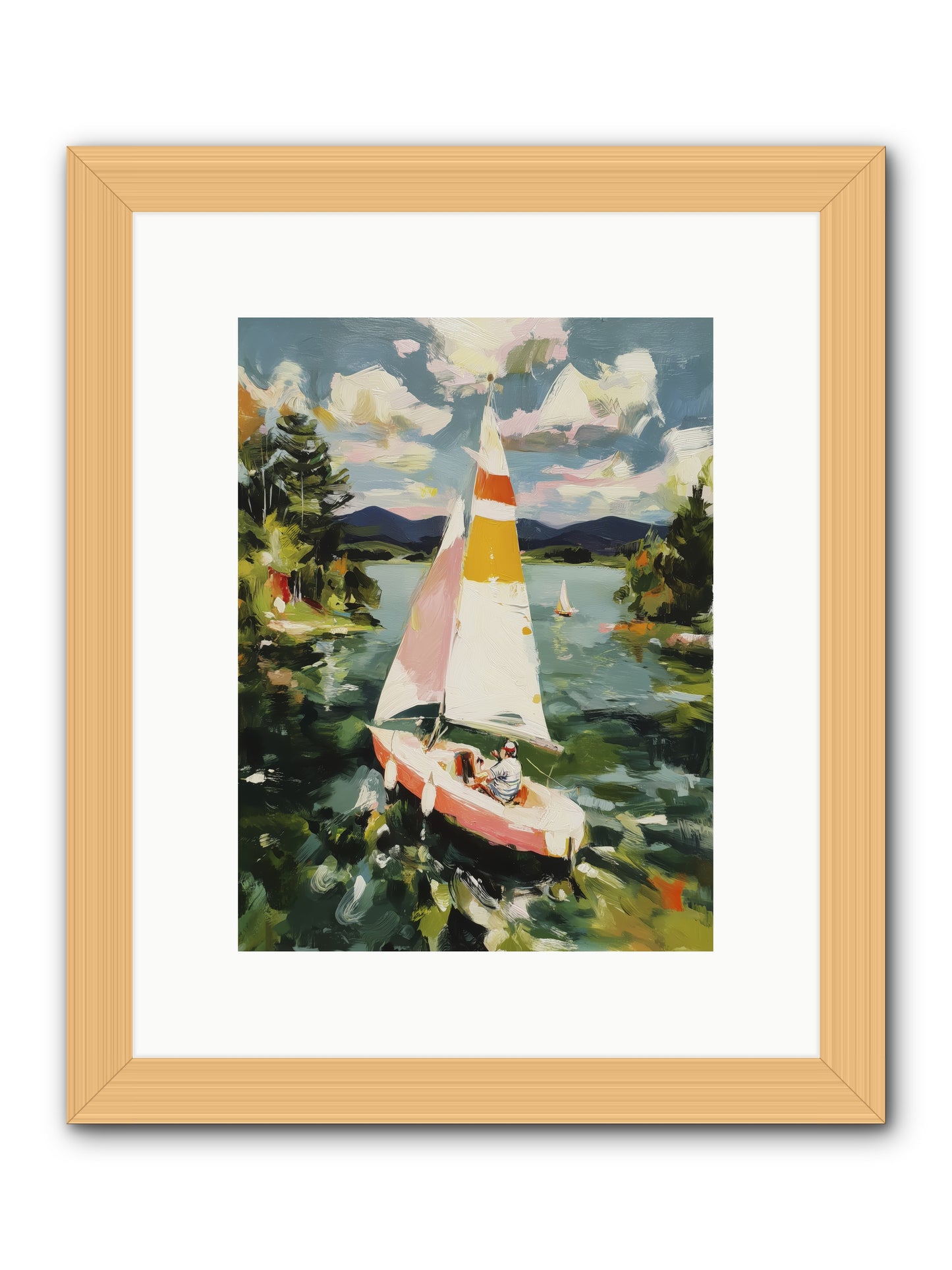 Lazy Day Visions -- Framed Print - Natural 9x12