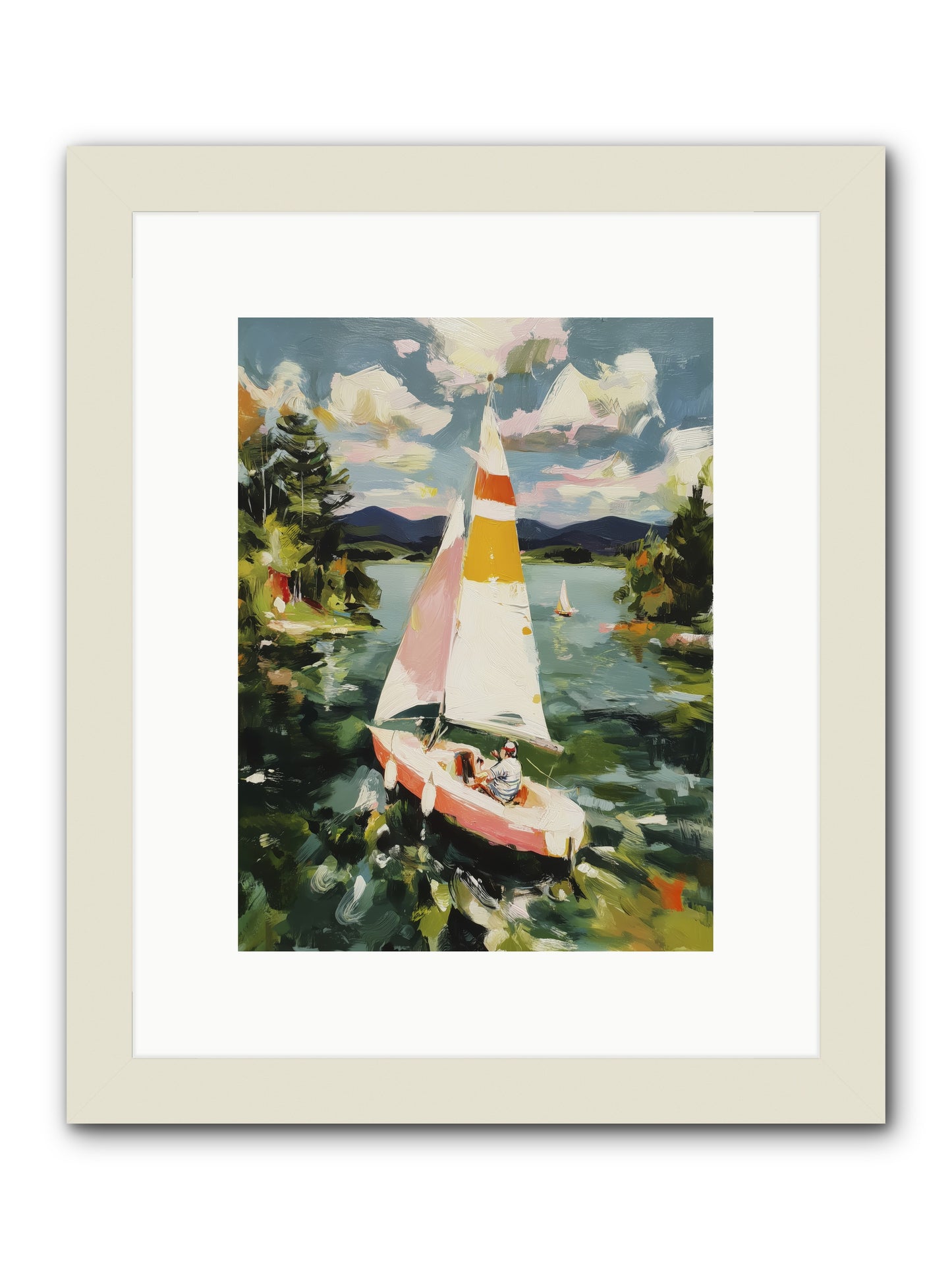 Lazy Day Visions -- Framed Print - White 9x12