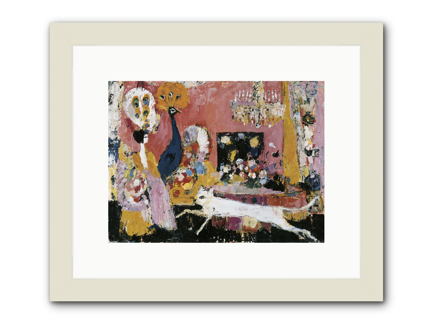Leading A Cultured Life -- Framed Print - White 12x9