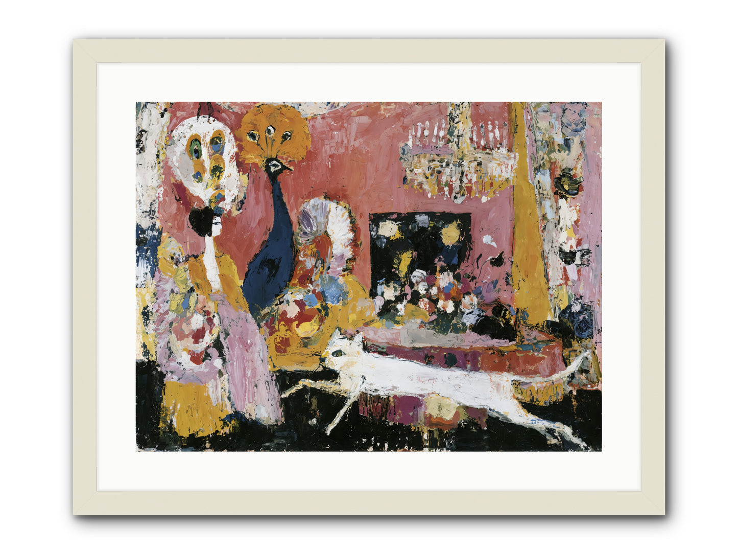 Leading A Cultured Life -- Framed Print - White 24x18