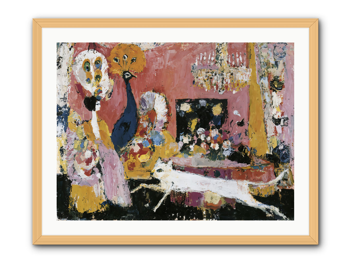 Leading A Cultured Life -- Framed Print - Natural 32x24