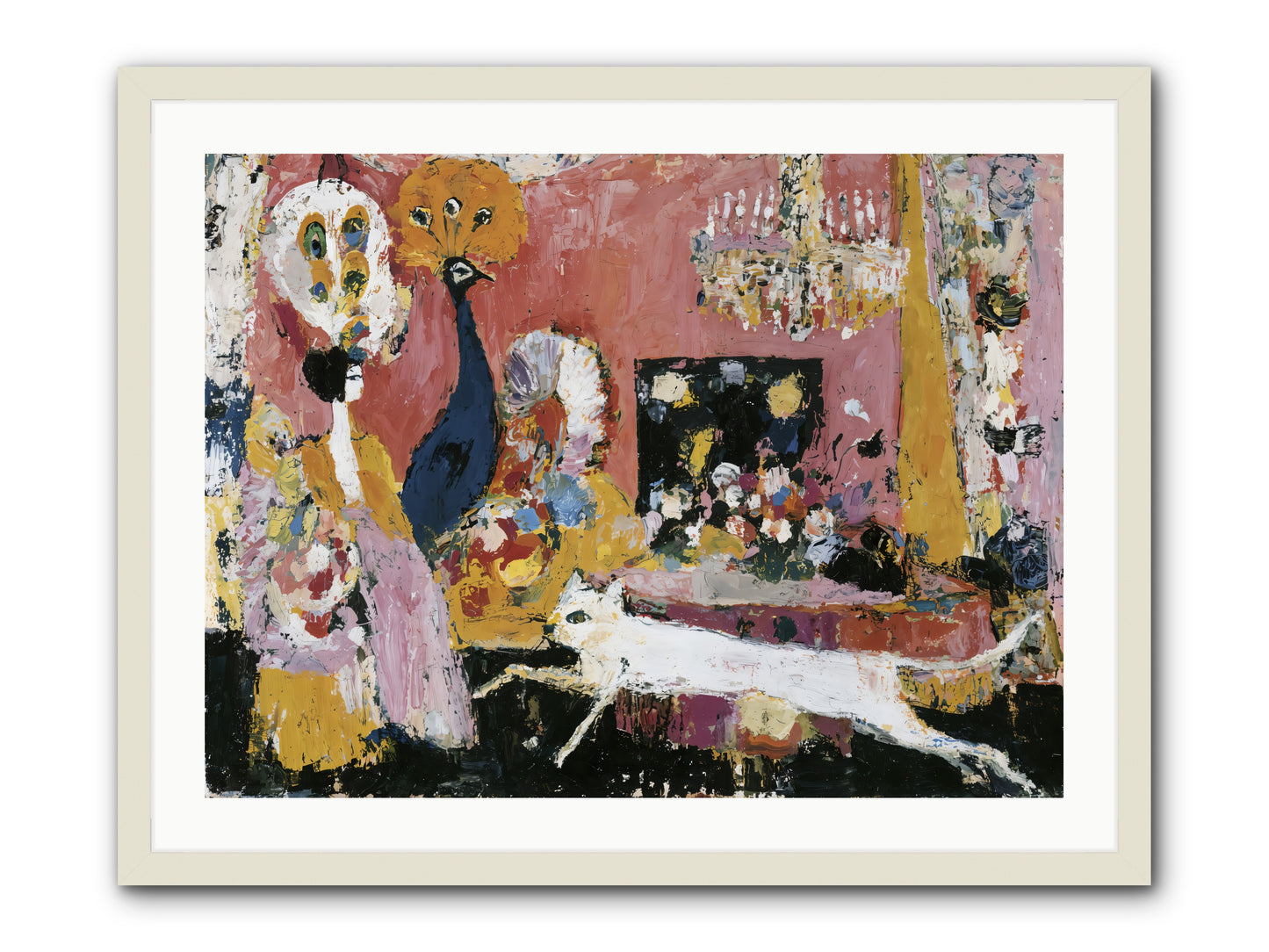 Leading A Cultured Life -- Framed Print - White 32x24