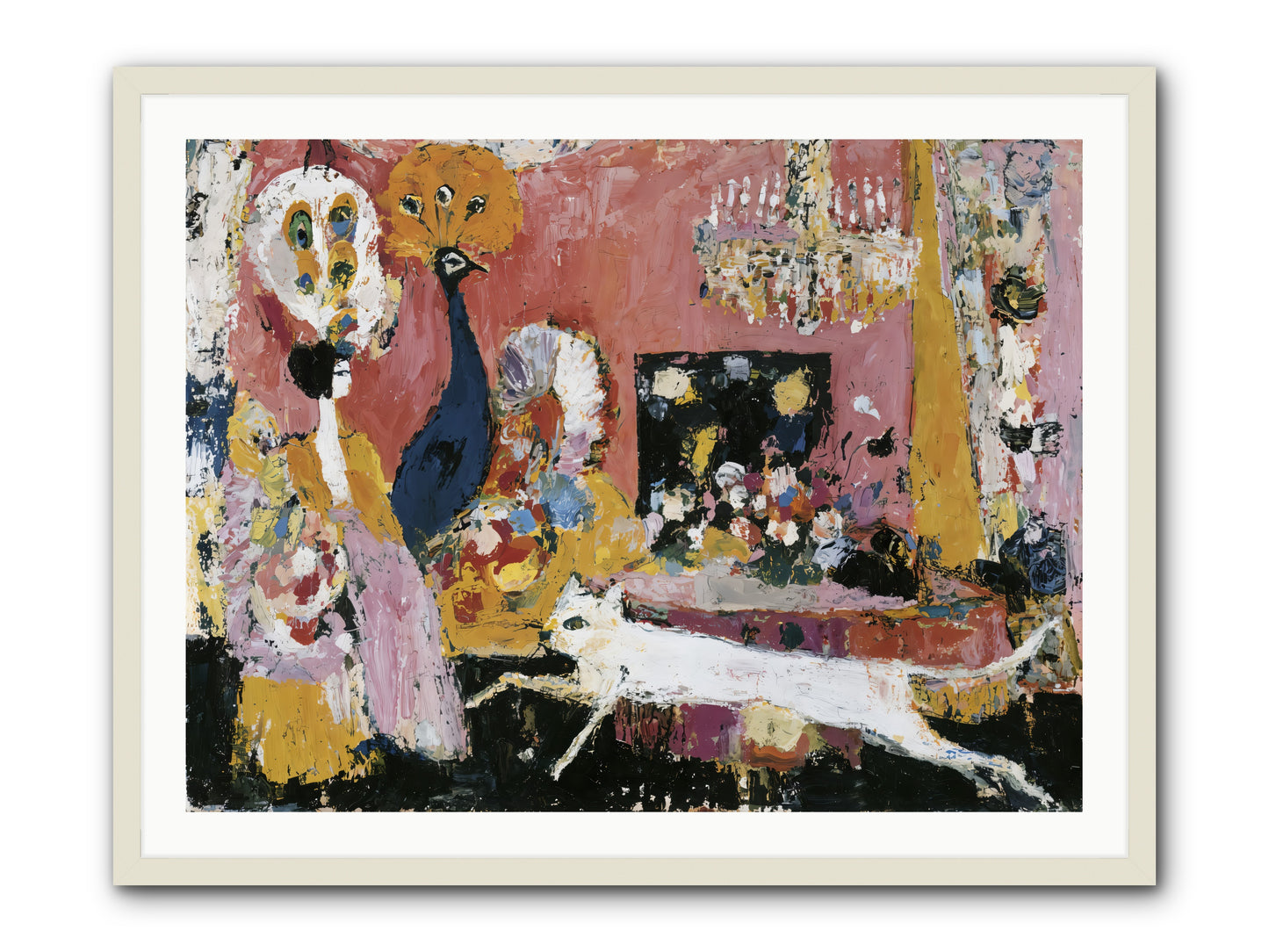 Leading A Cultured Life -- Framed Print - White 40x30