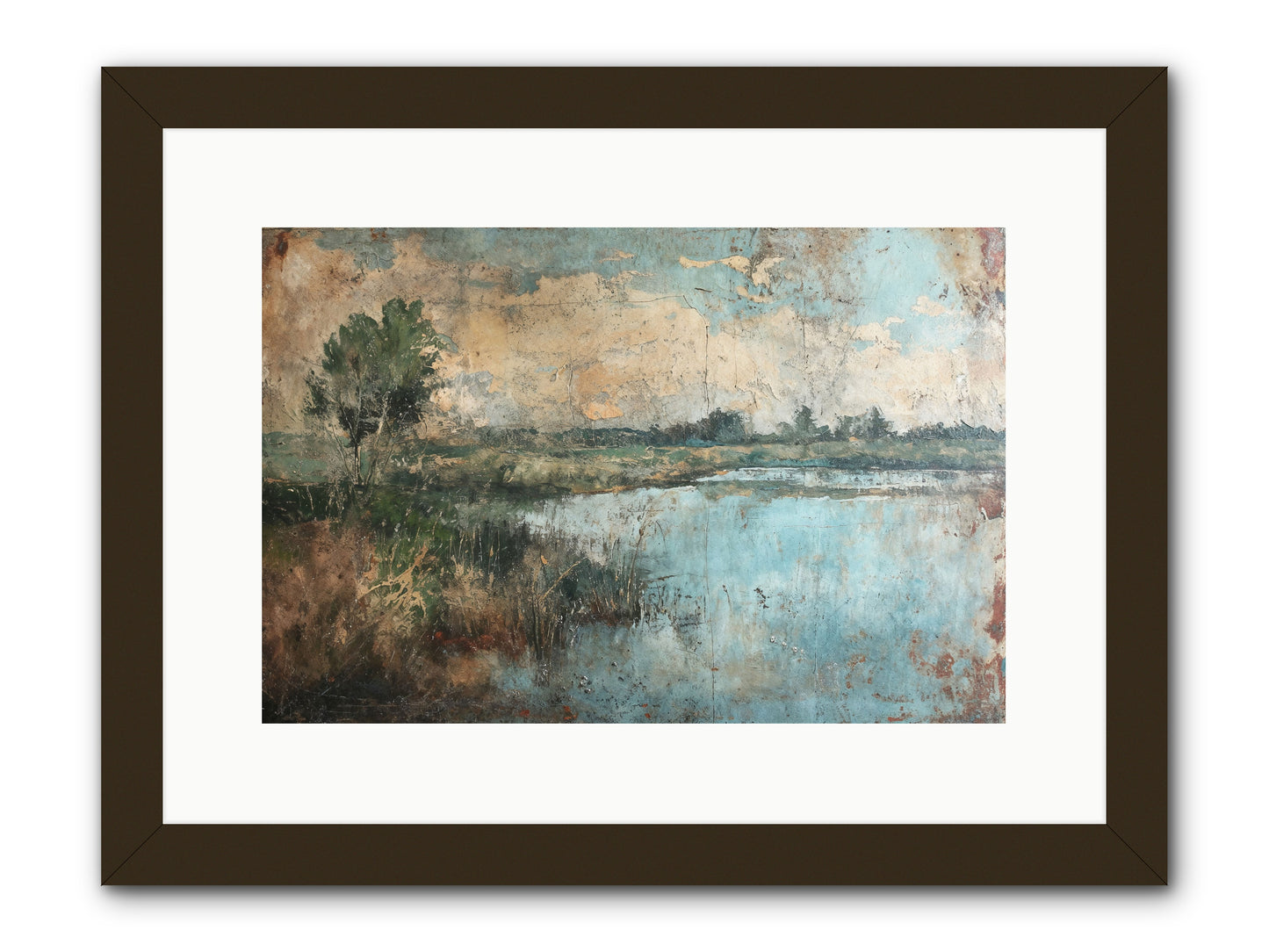 Leaves Follow -- Framed Print - Black 15x10