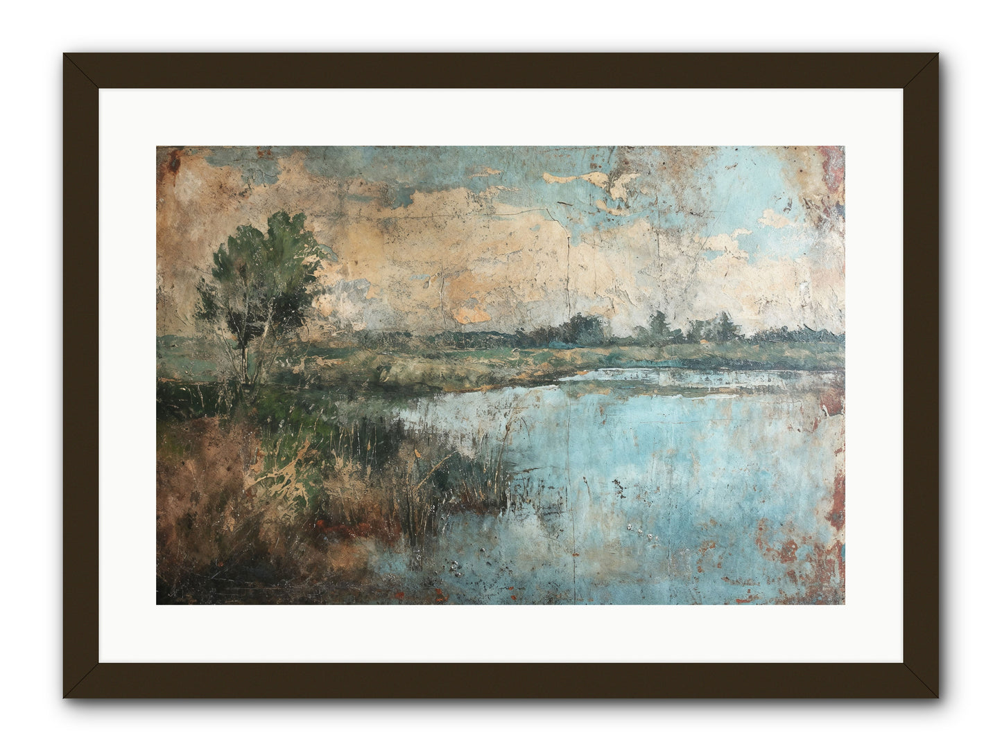 Leaves Follow -- Framed Print - Black 24x16