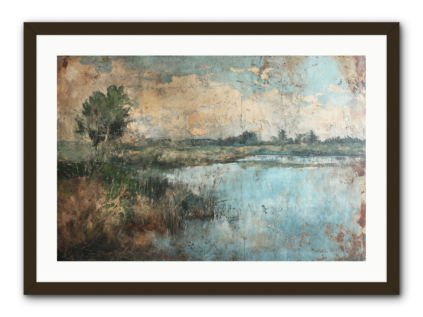 Leaves Follow -- Framed Print - Black 30x20