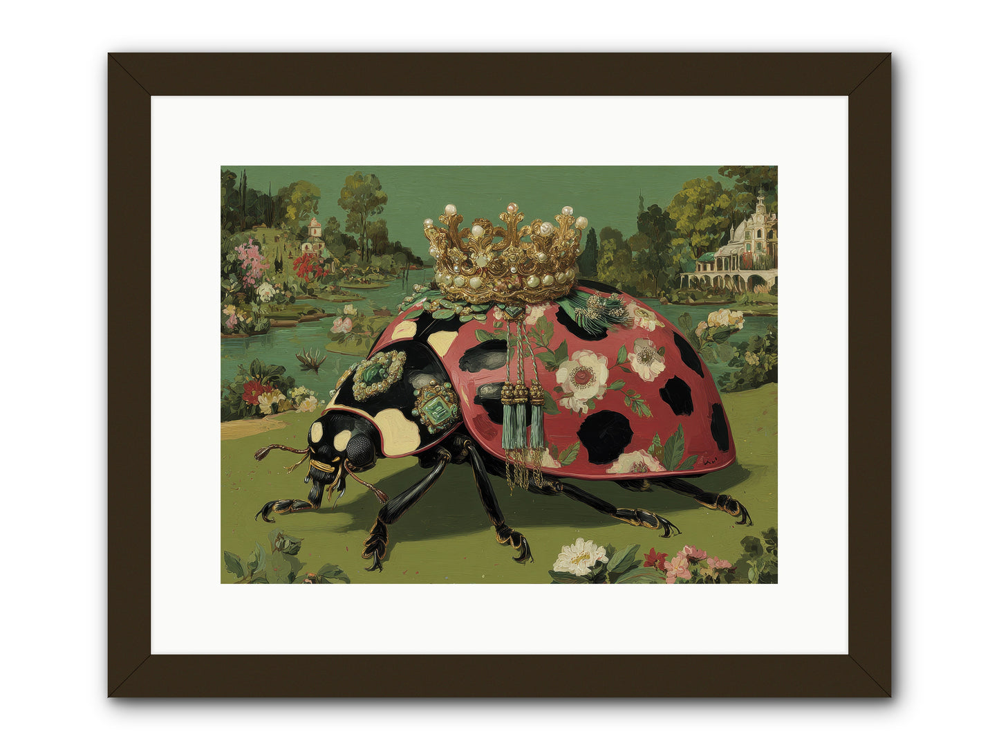 Leisure in Sunlit Haze -- Framed Print - Black 16x12