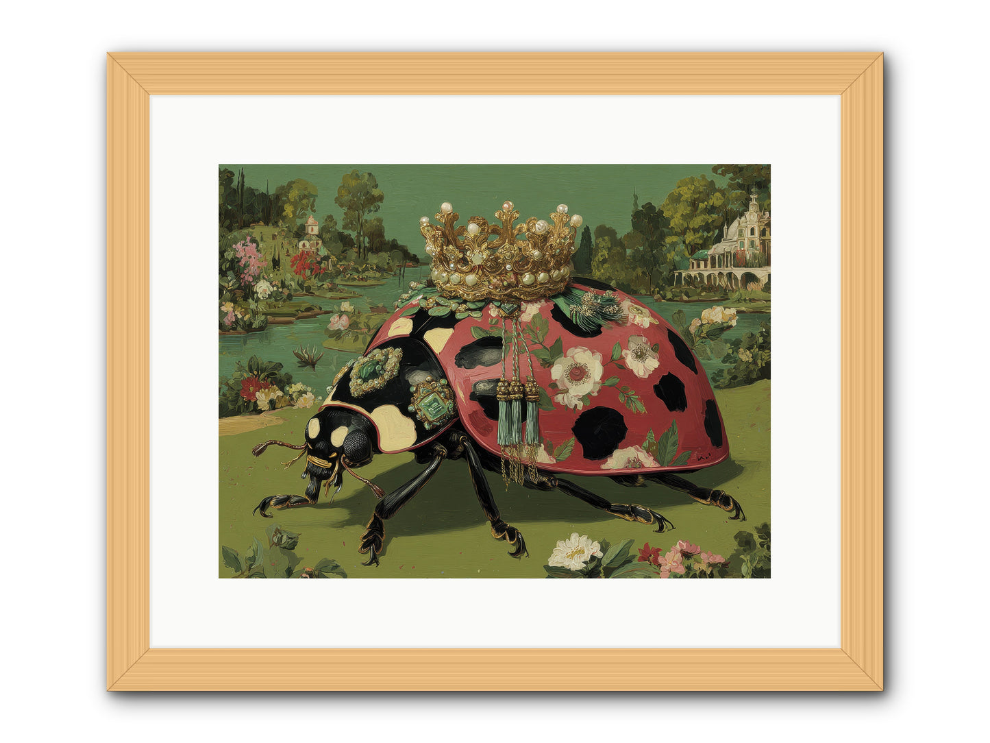Leisure in Sunlit Haze -- Framed Print - Natural 16x12