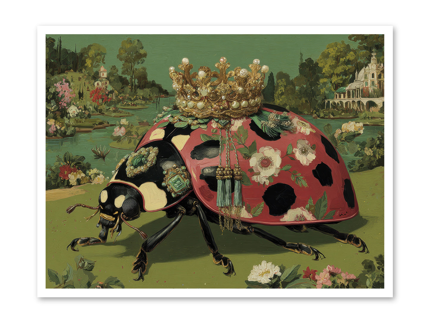 Leisure in Sunlit Haze -- Loose Canvas Print 40x30