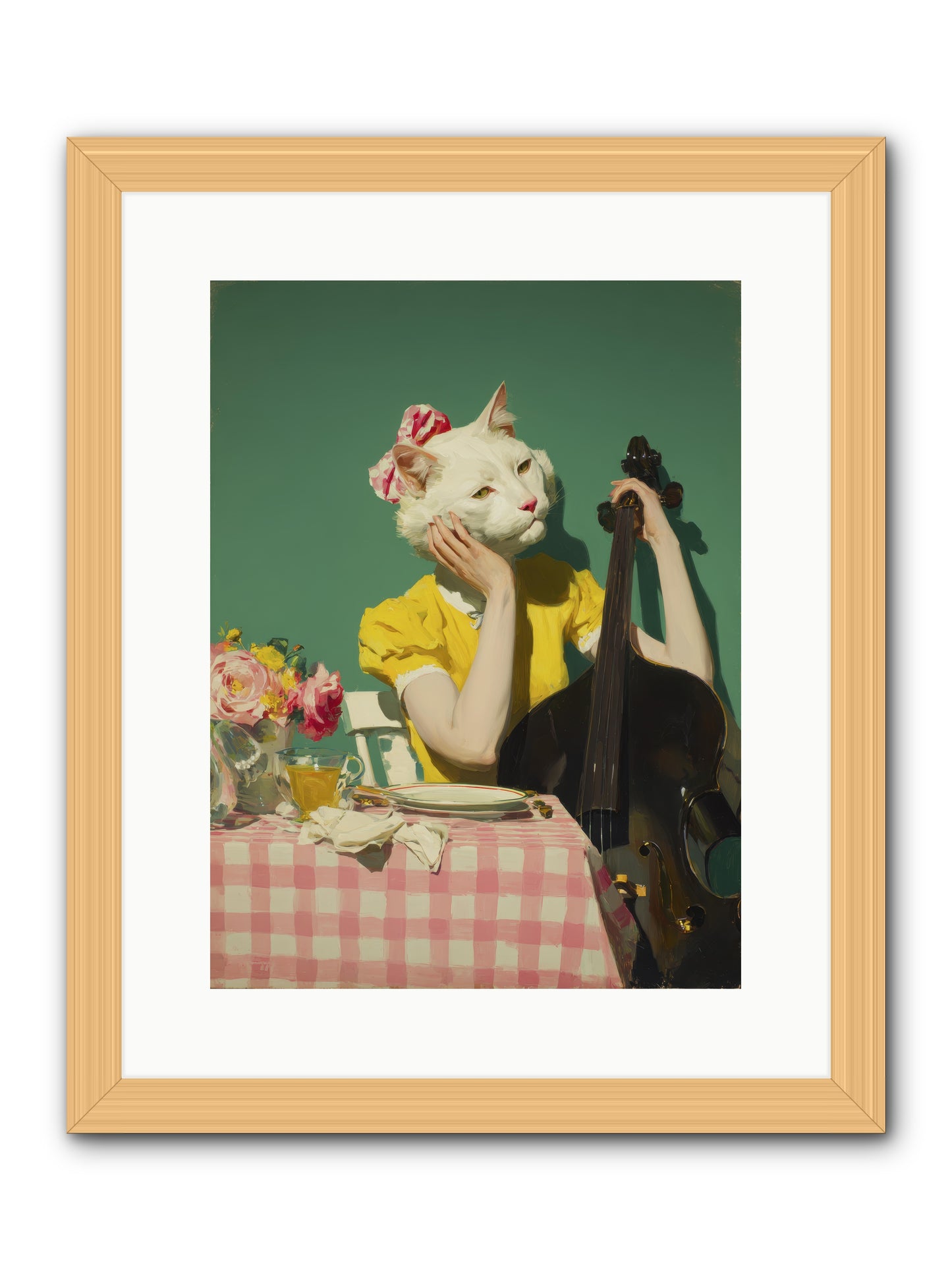 Lemon Debutante -- Framed Print - Natural 12x16