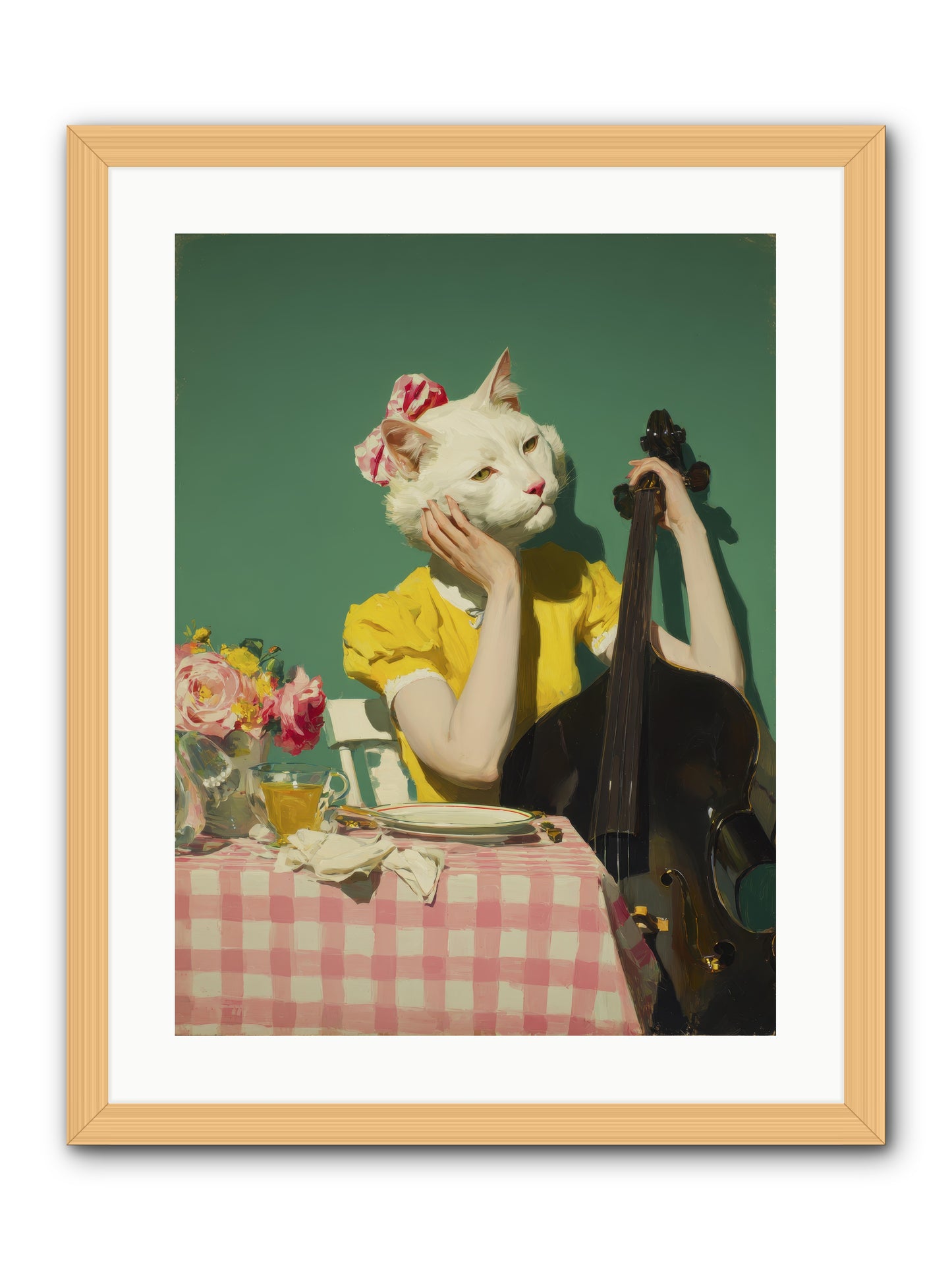 Lemon Debutante -- Framed Print - Natural 18x24