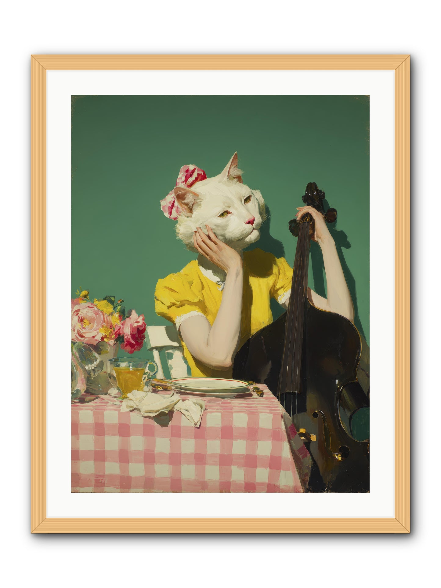 Lemon Debutante -- Framed Print - Natural 24x32
