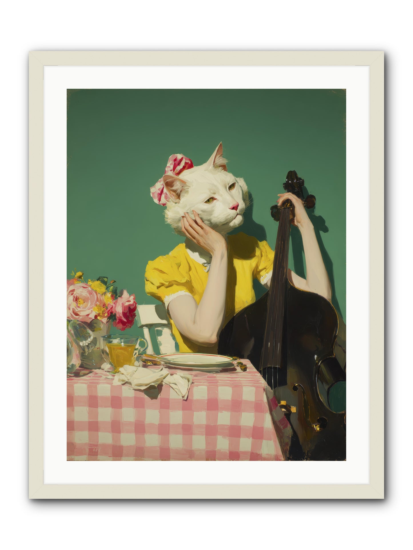 Lemon Debutante -- Framed Print - White 24x32
