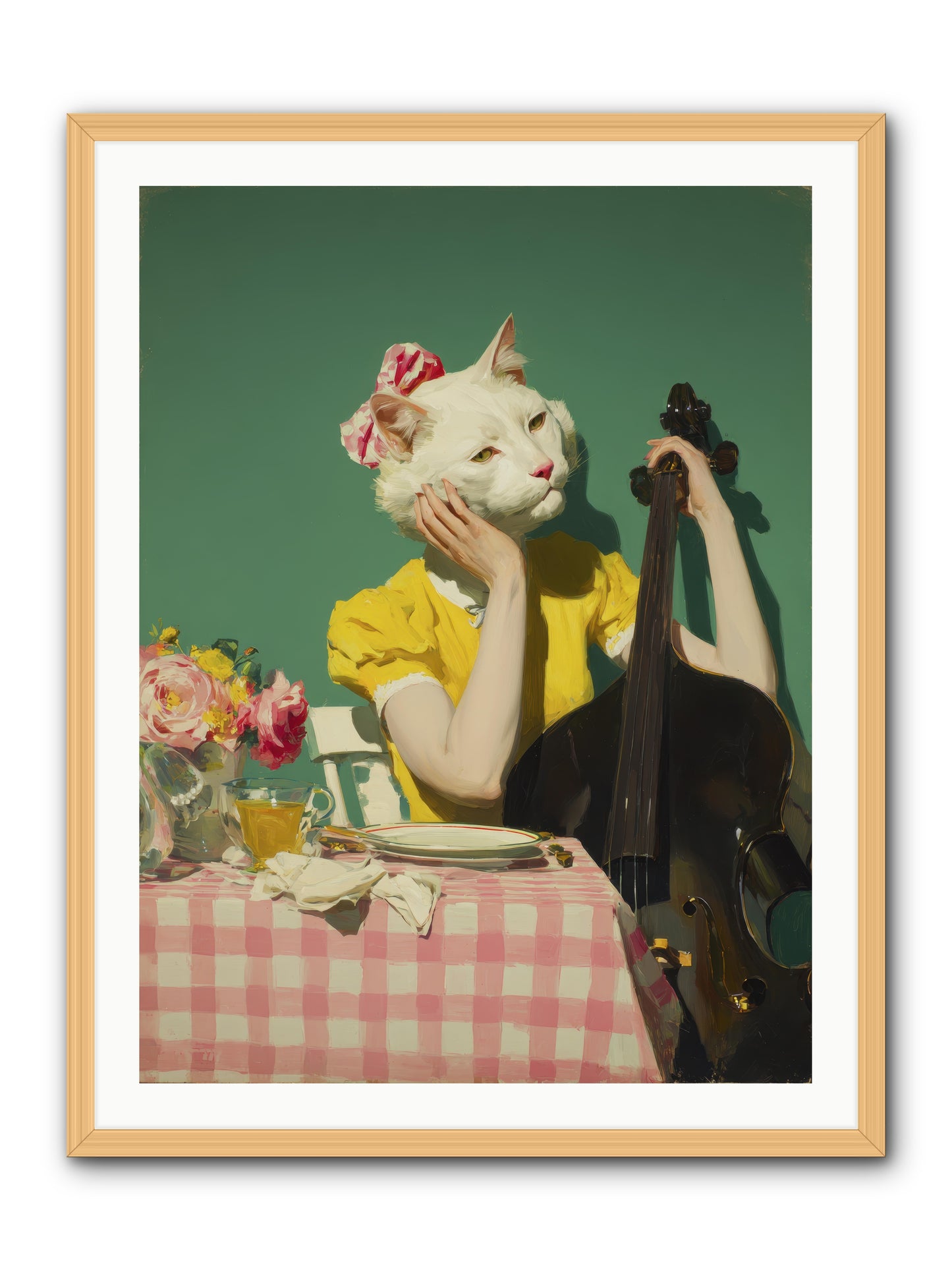Lemon Debutante -- Framed Print - Natural 30x40