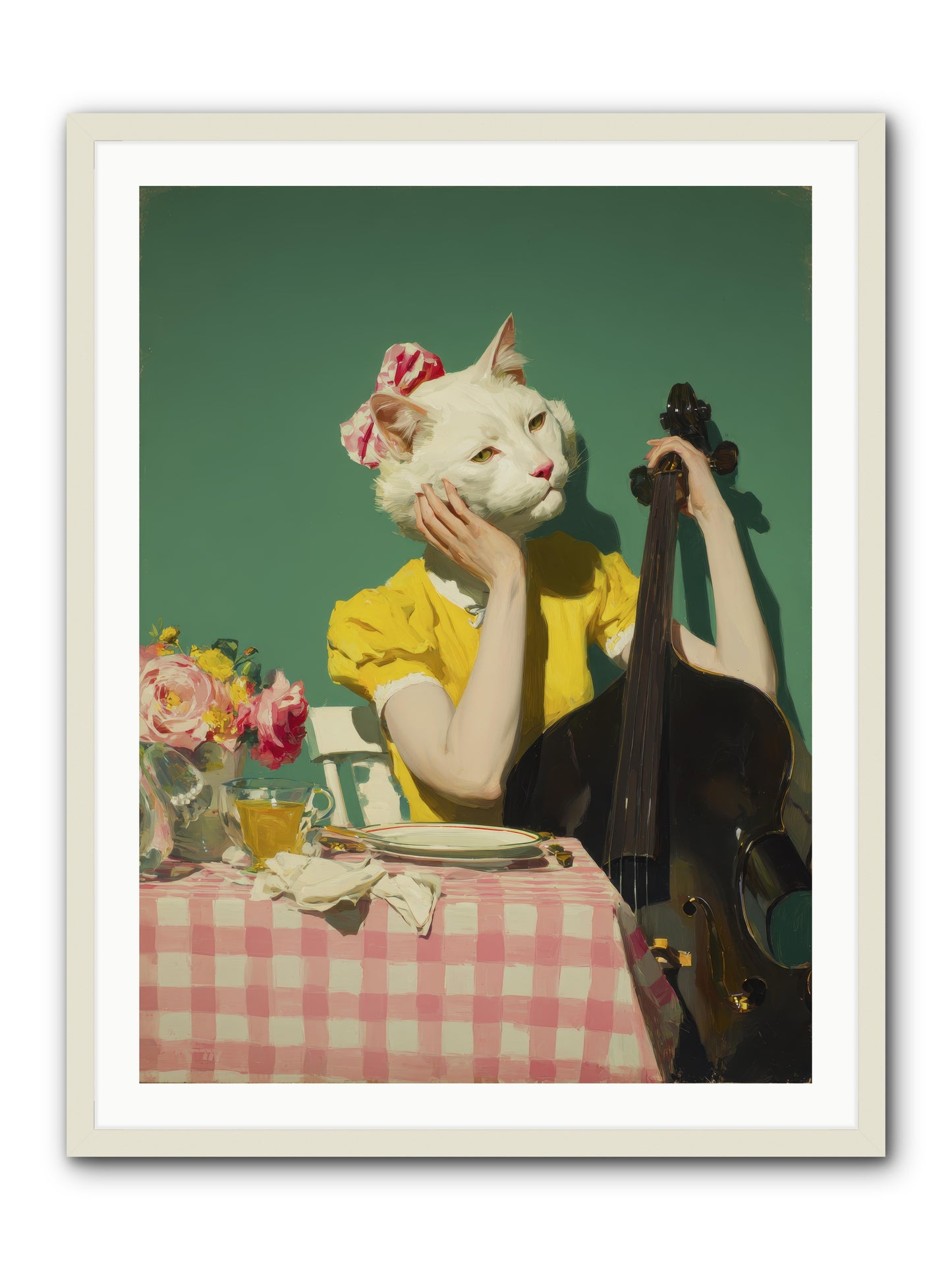 Lemon Debutante -- Framed Print - White 30x40