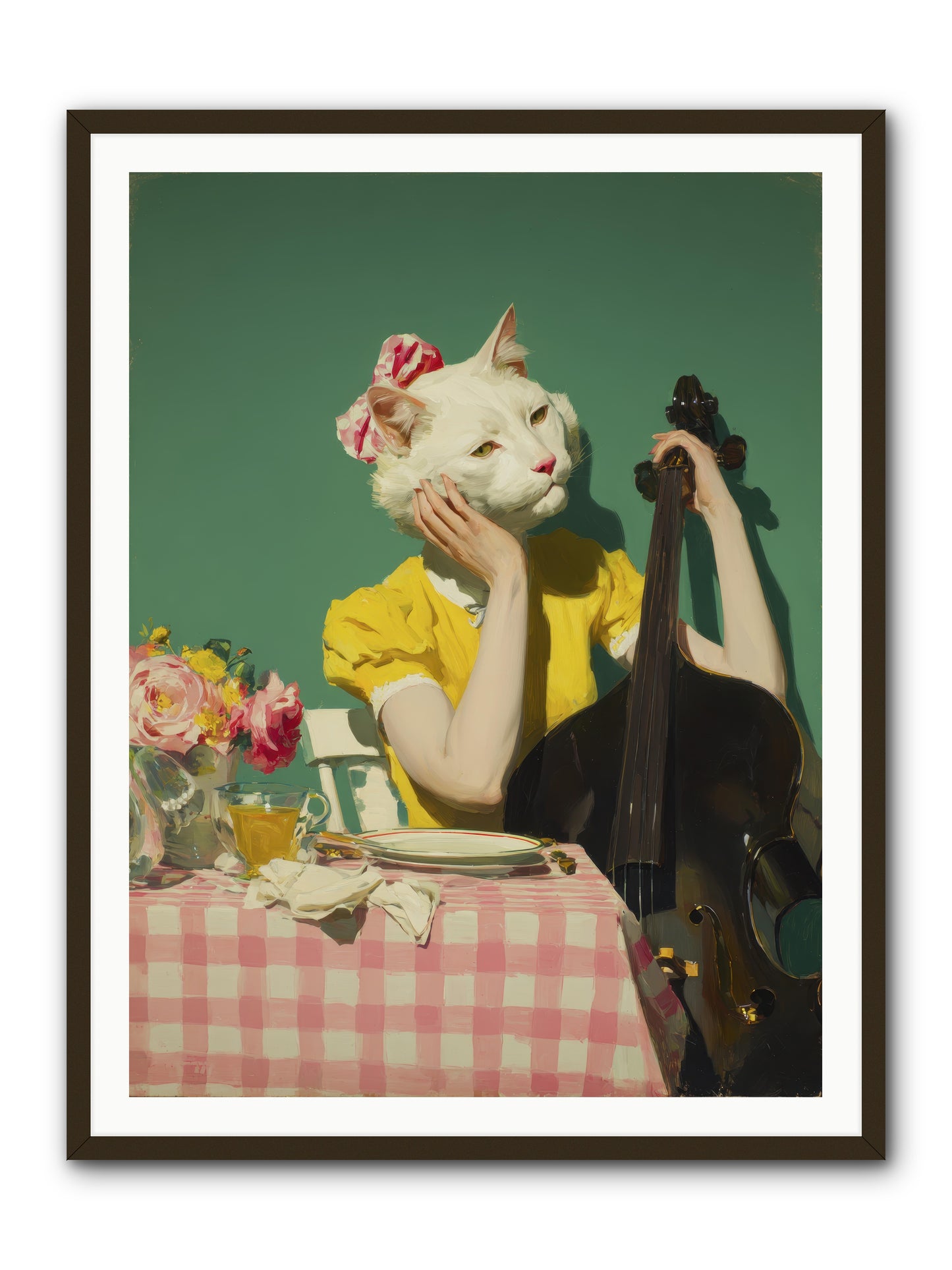 Lemon Debutante -- Framed Print - Black 36x48