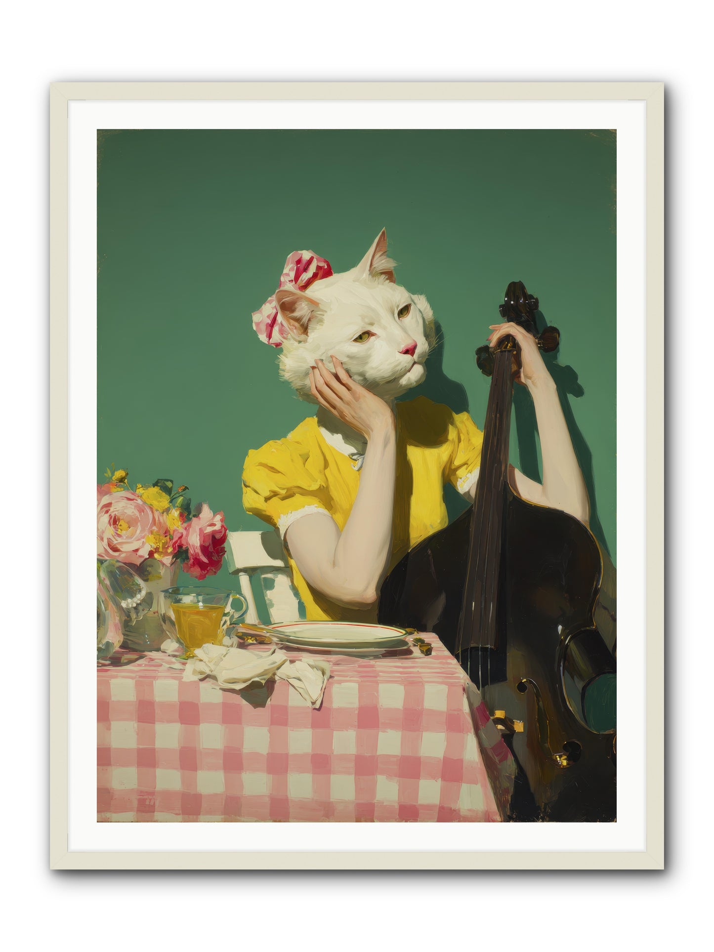 Lemon Debutante -- Framed Print - White 36x48