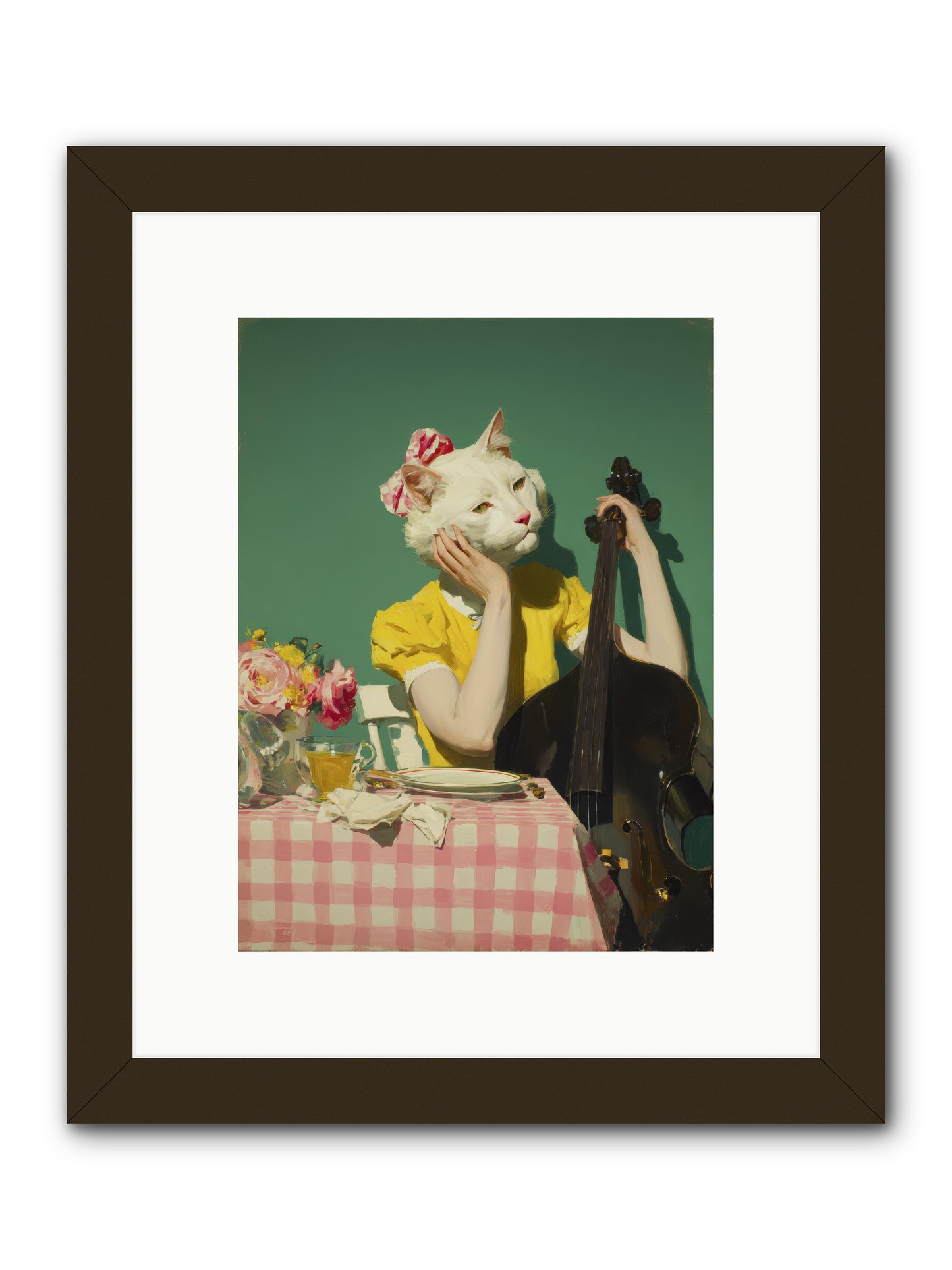 Lemon Debutante -- Framed Print - Black 9x12