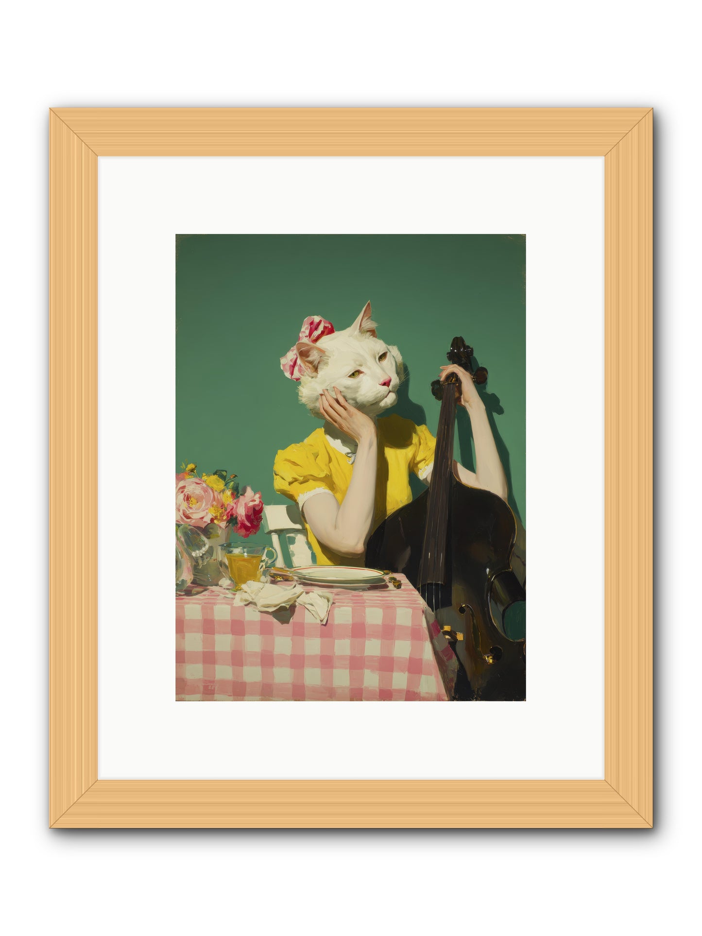 Lemon Debutante -- Framed Print - Natural 9x12