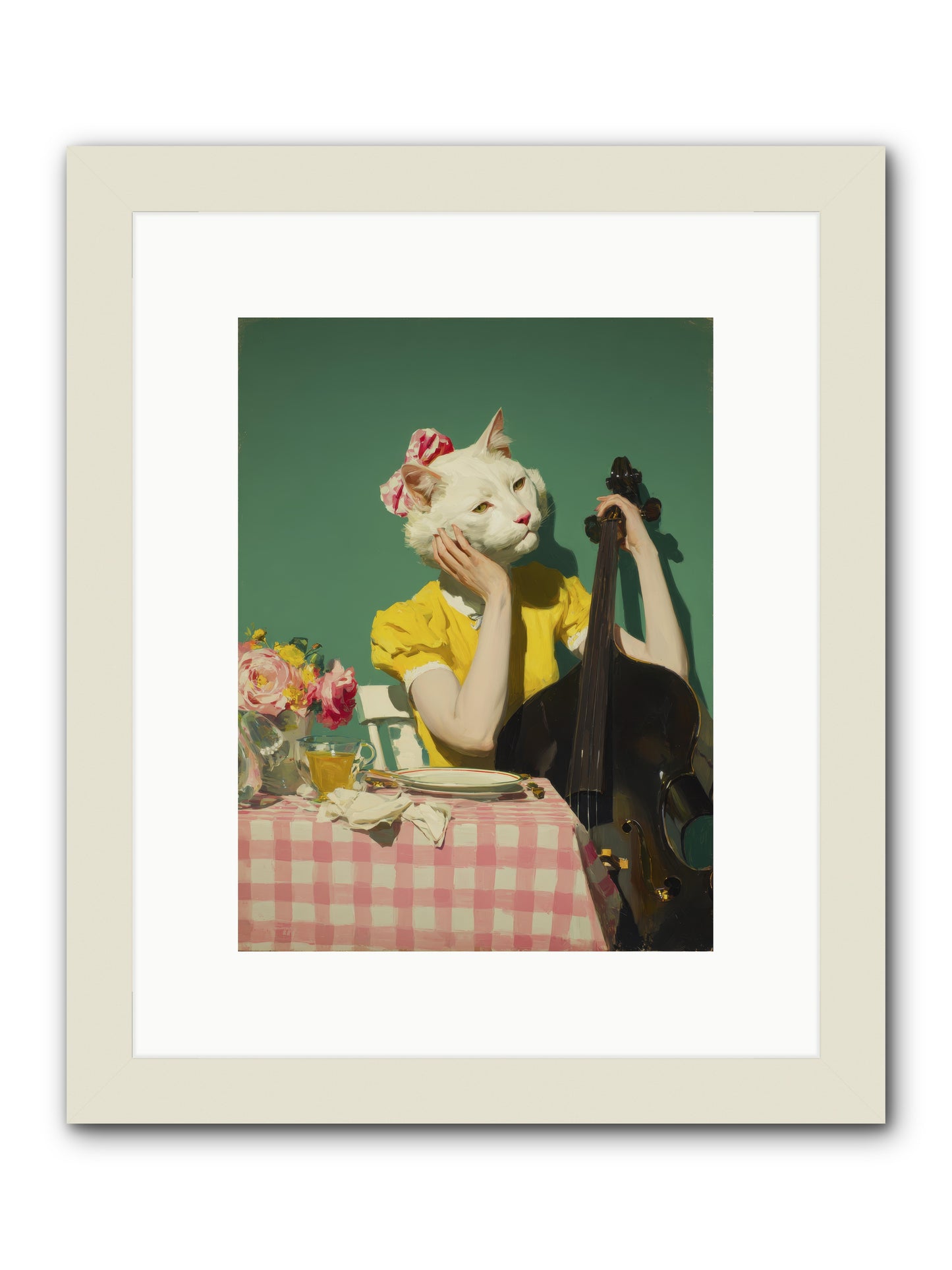 Lemon Debutante -- Framed Print - White 9x12