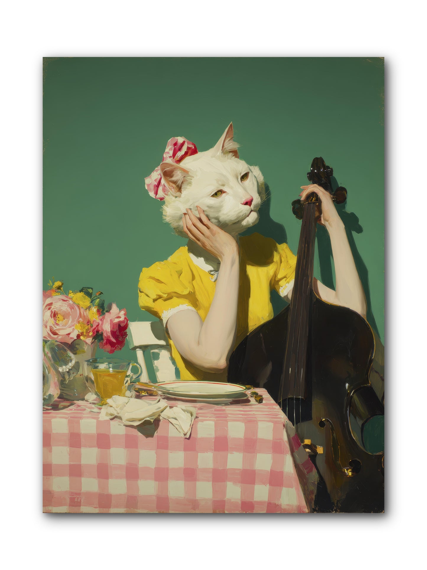 Lemon Debutante -- Wrapped Canvas 9x12