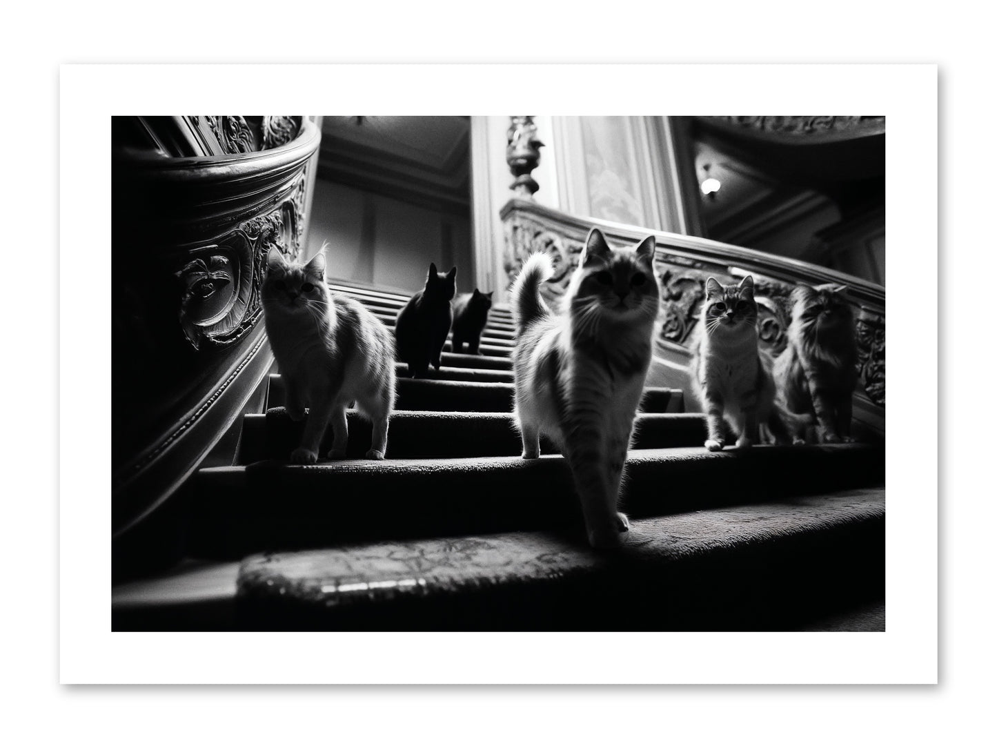Les Chats -- Paper Print 15x10