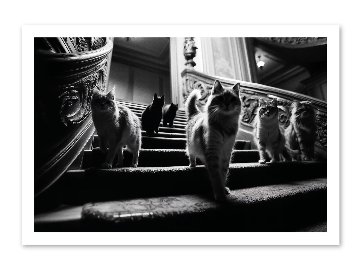 Les Chats -- Paper Print 24x16