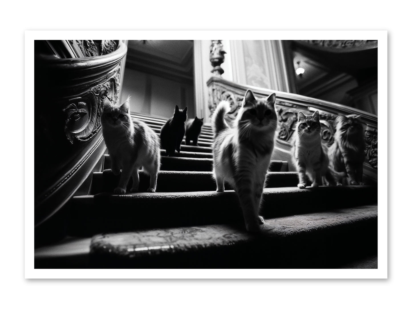 Les Chats -- Paper Print 36x24
