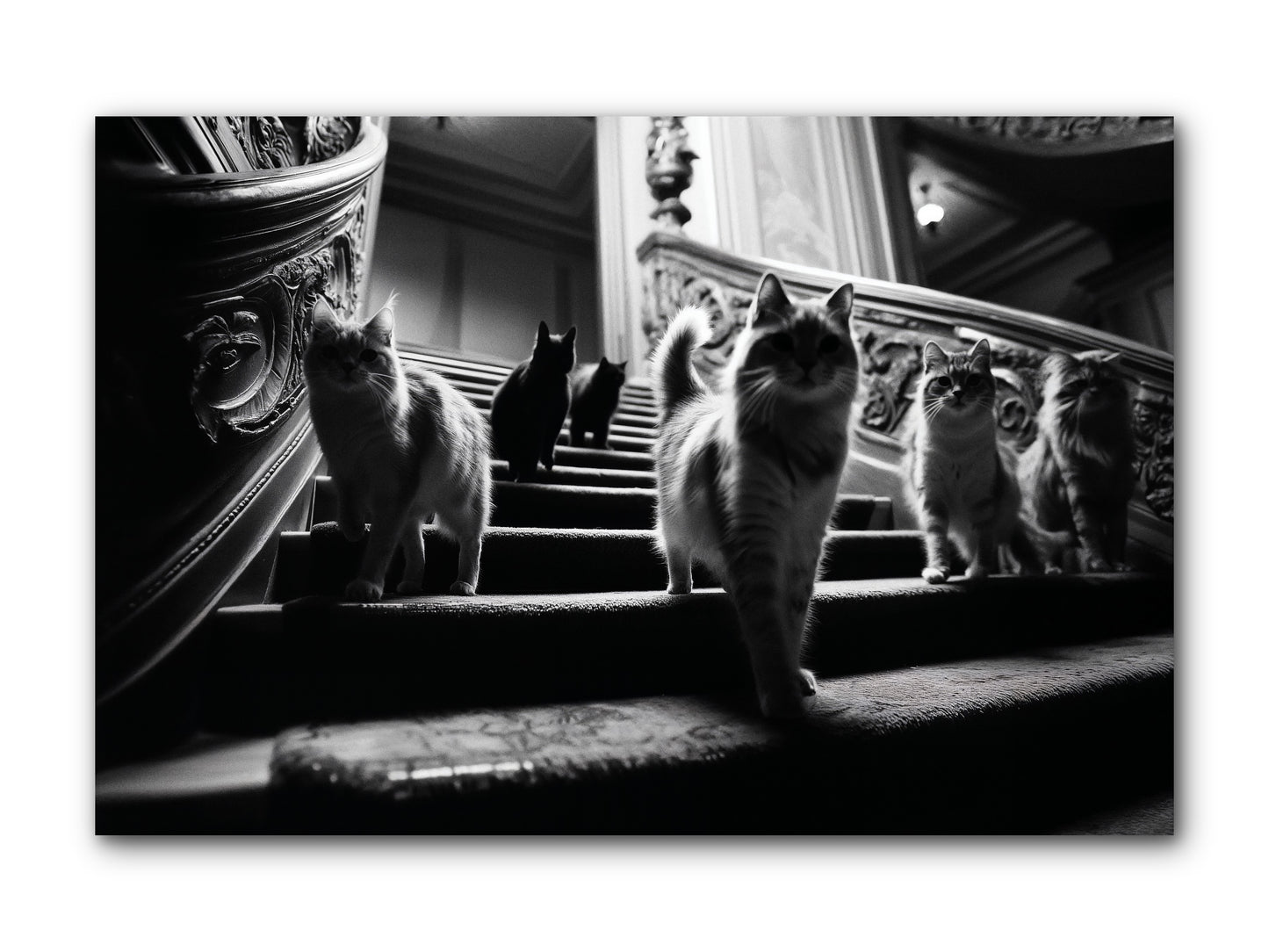 Les Chats -- Wrapped Canvas 12x8