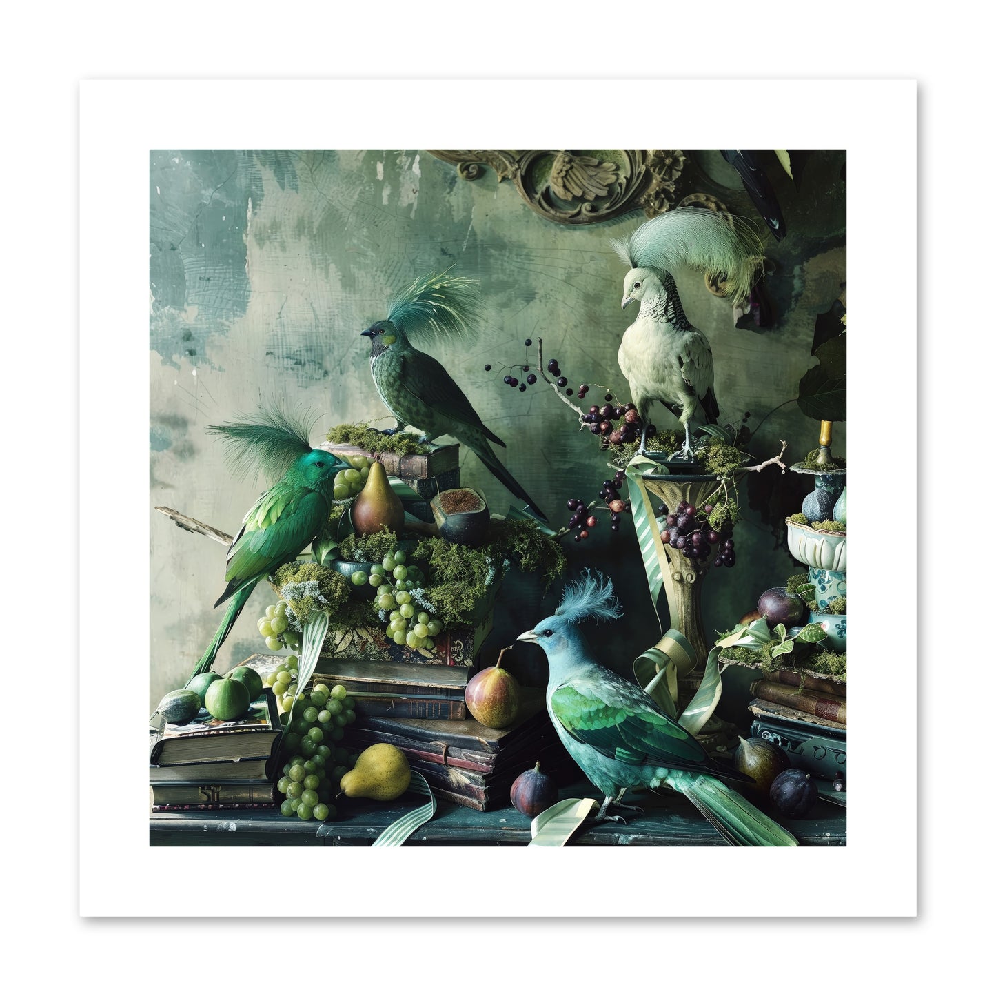Les Oiseaux Exquis -- Paper Print 10x10