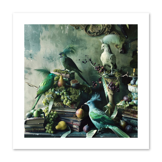 Les Oiseaux Exquis -- Paper Print 10x10