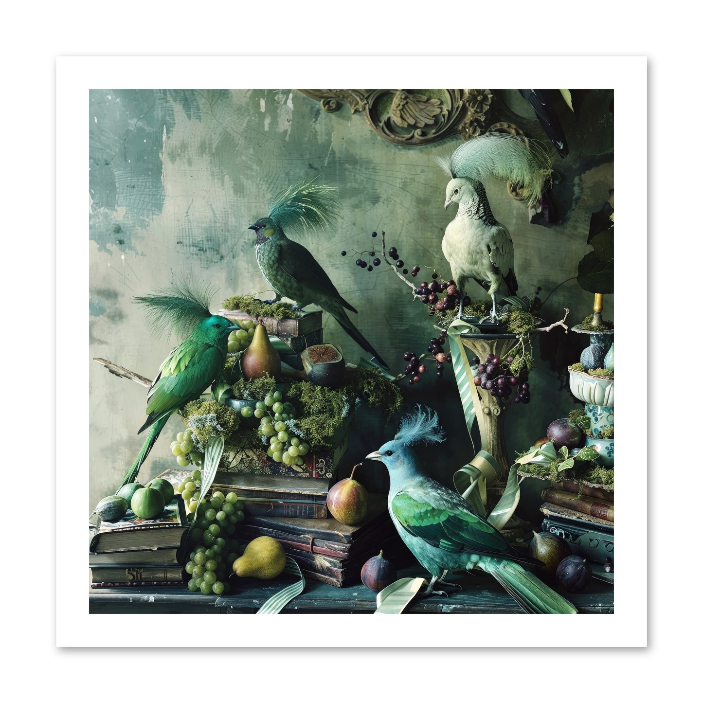 Les Oiseaux Exquis -- Paper Print 16x16