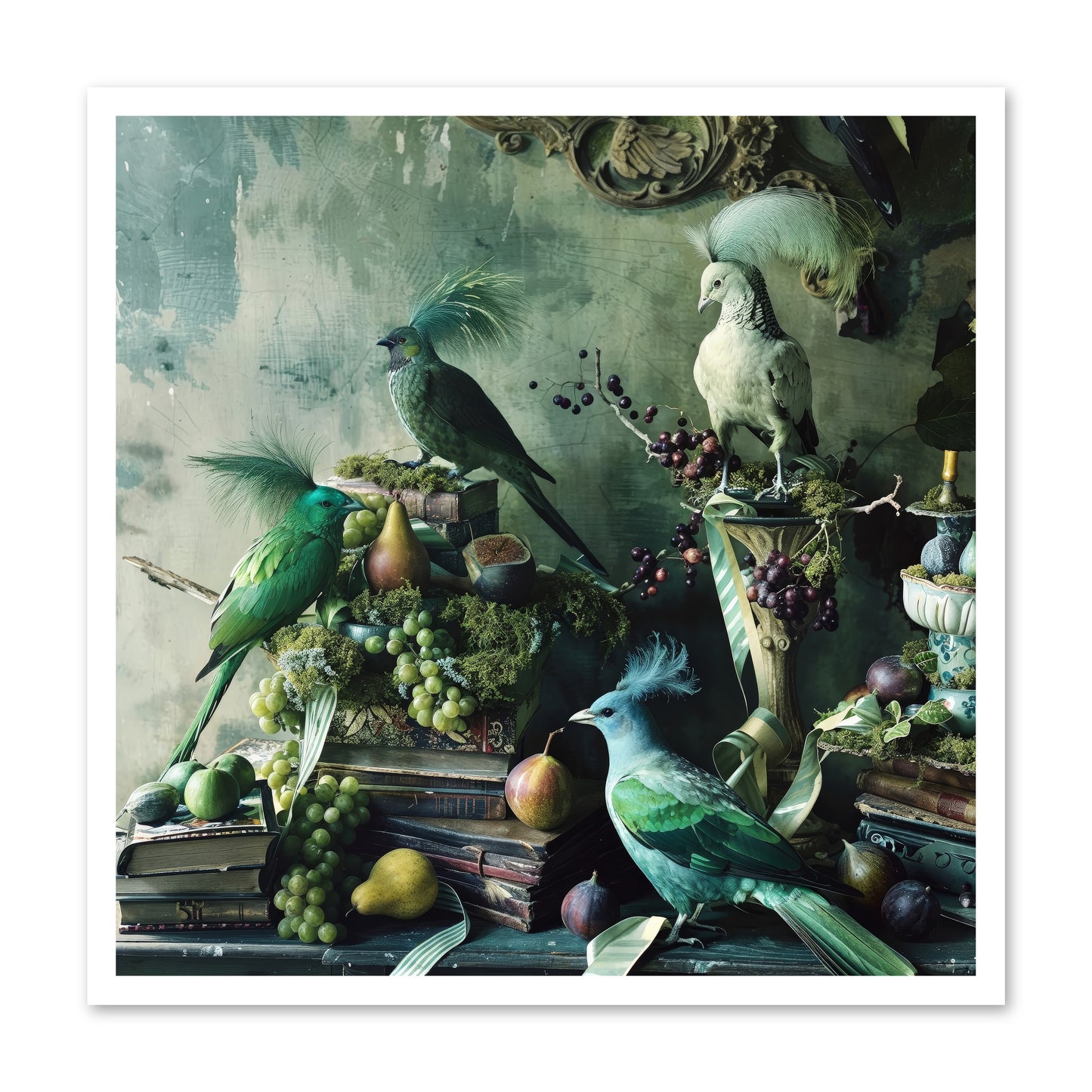 Les Oiseaux Exquis -- Paper Print 30x30