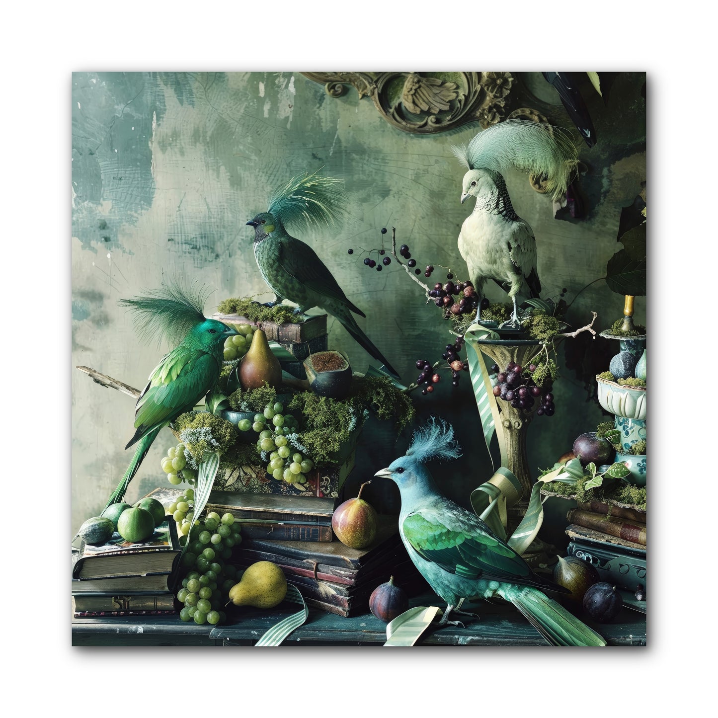 Les Oiseaux Exquis -- Wrapped Canvas 10x10