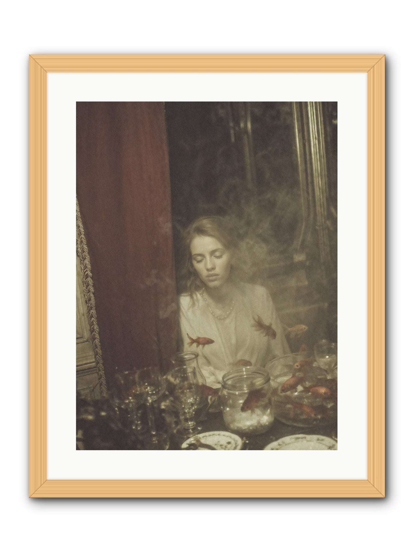Lessons in Floating -- Framed Print - Natural 18x24