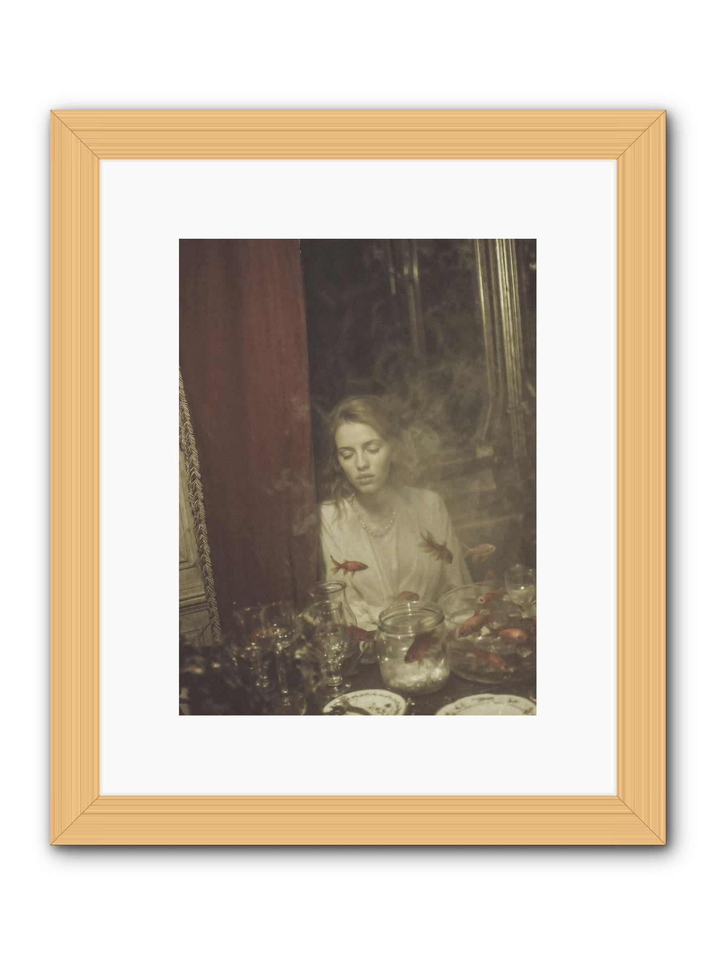 Lessons in Floating -- Framed Print - Natural 9x12