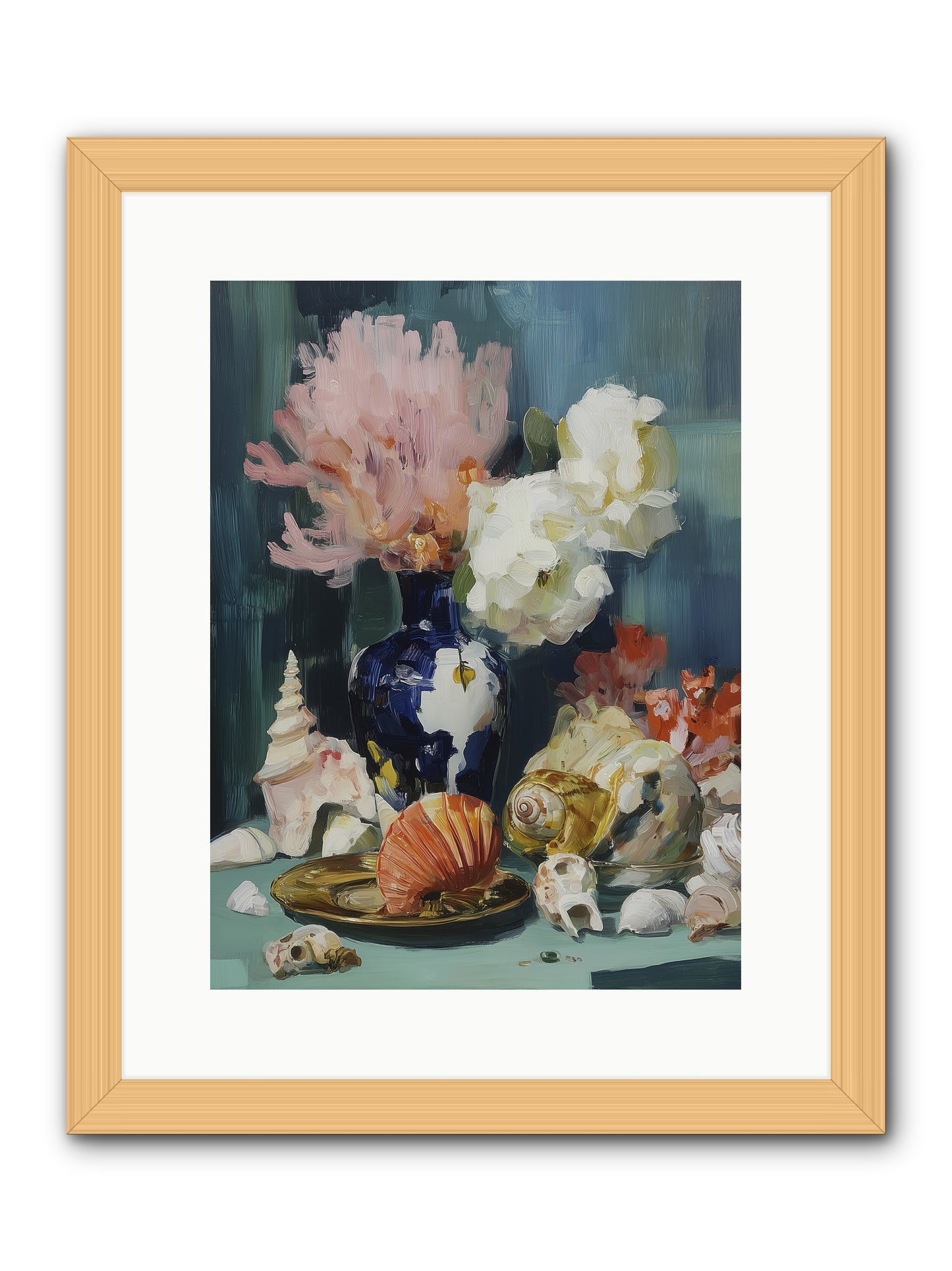 Letter to the Sea -- Framed Print - Natural 12x16