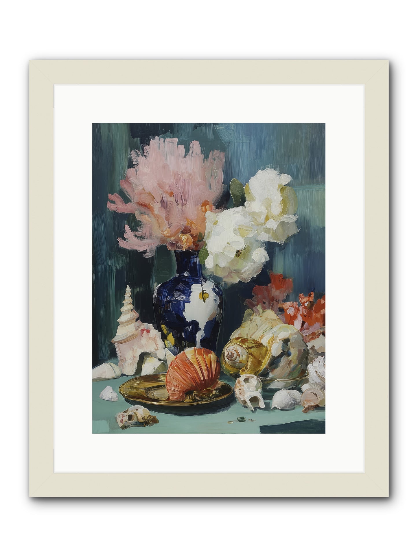 Letter to the Sea -- Framed Print - White 12x16