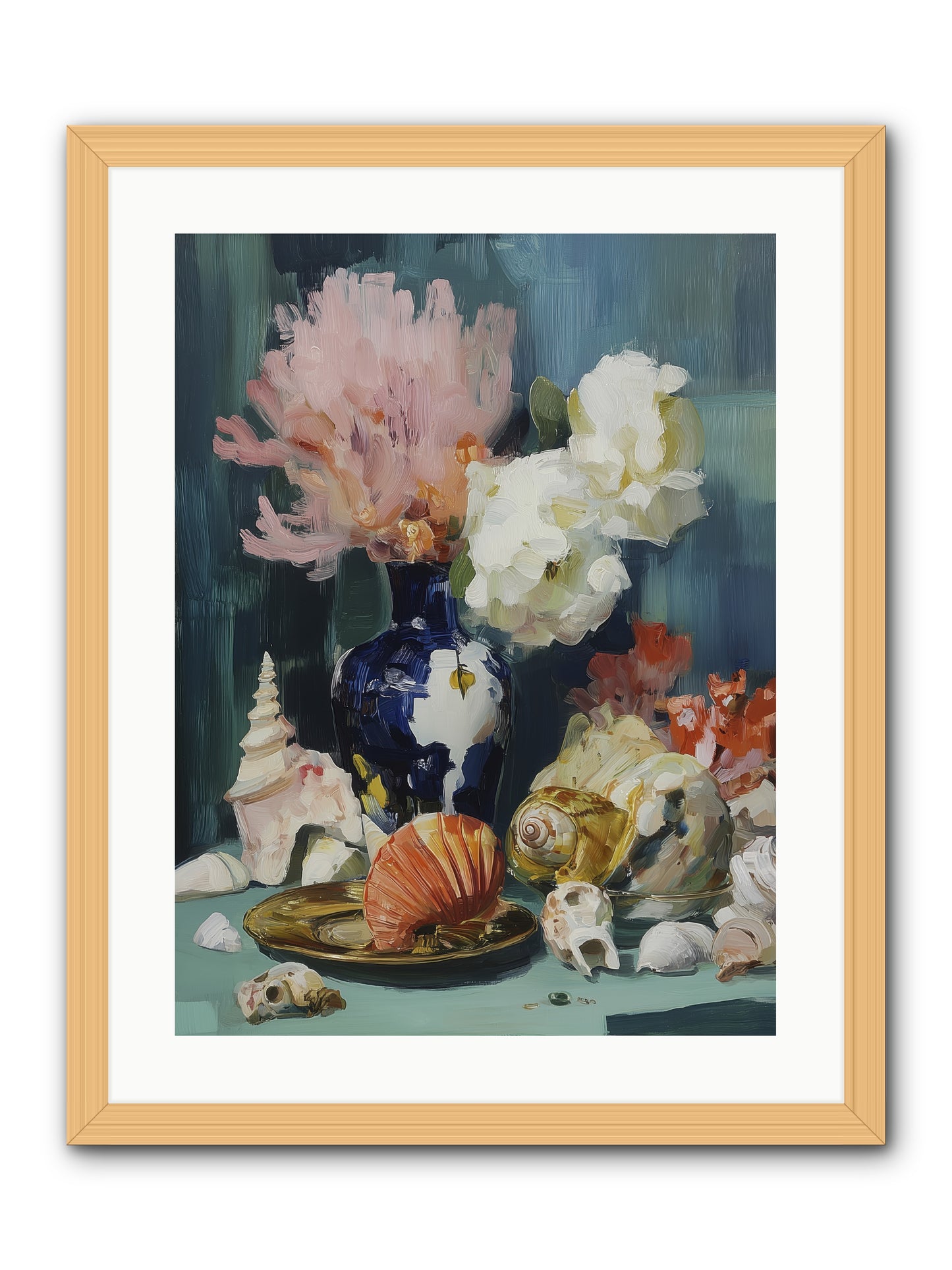 Letter to the Sea -- Framed Print - Natural 18x24
