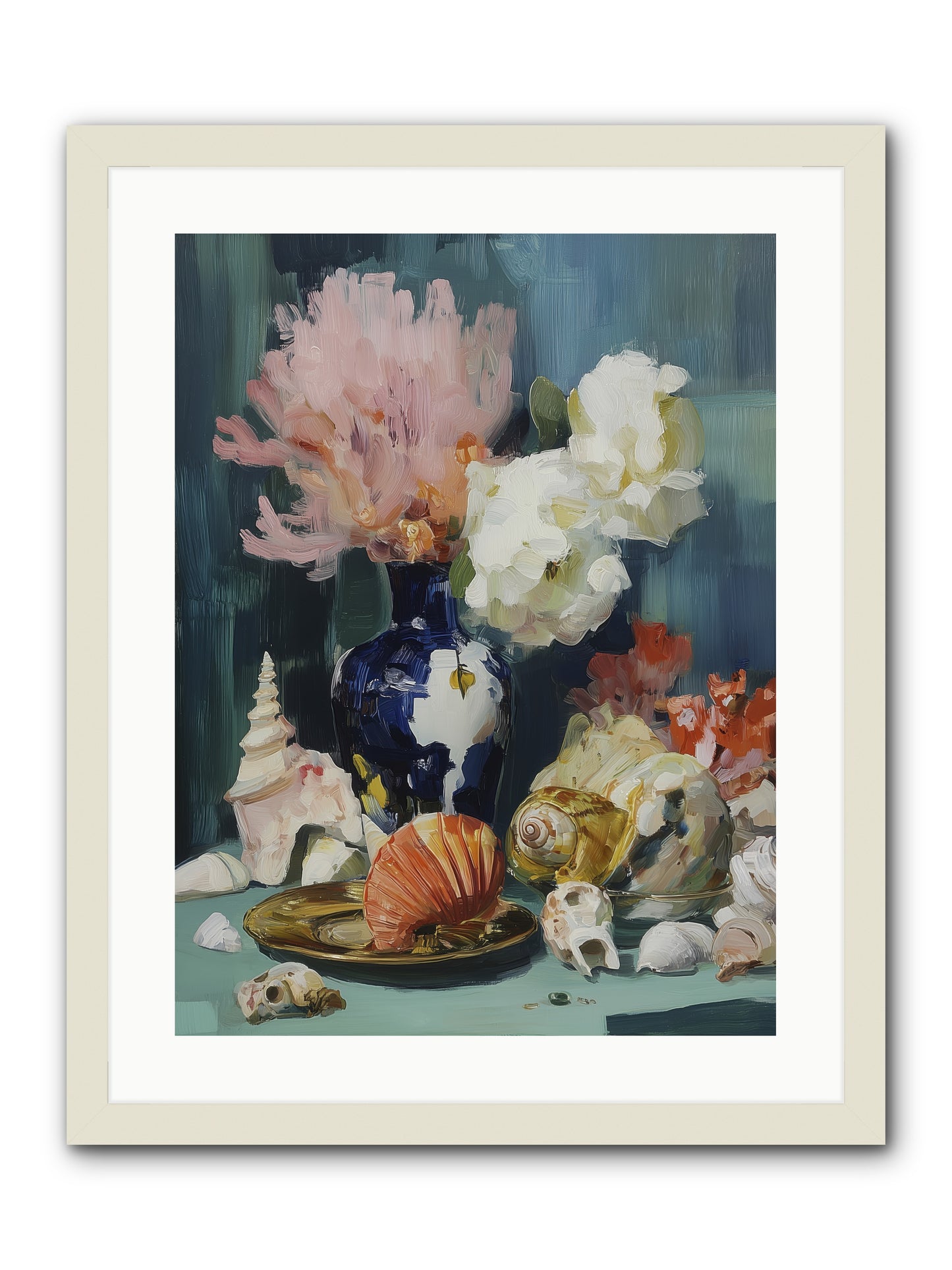 Letter to the Sea -- Framed Print - White 18x24
