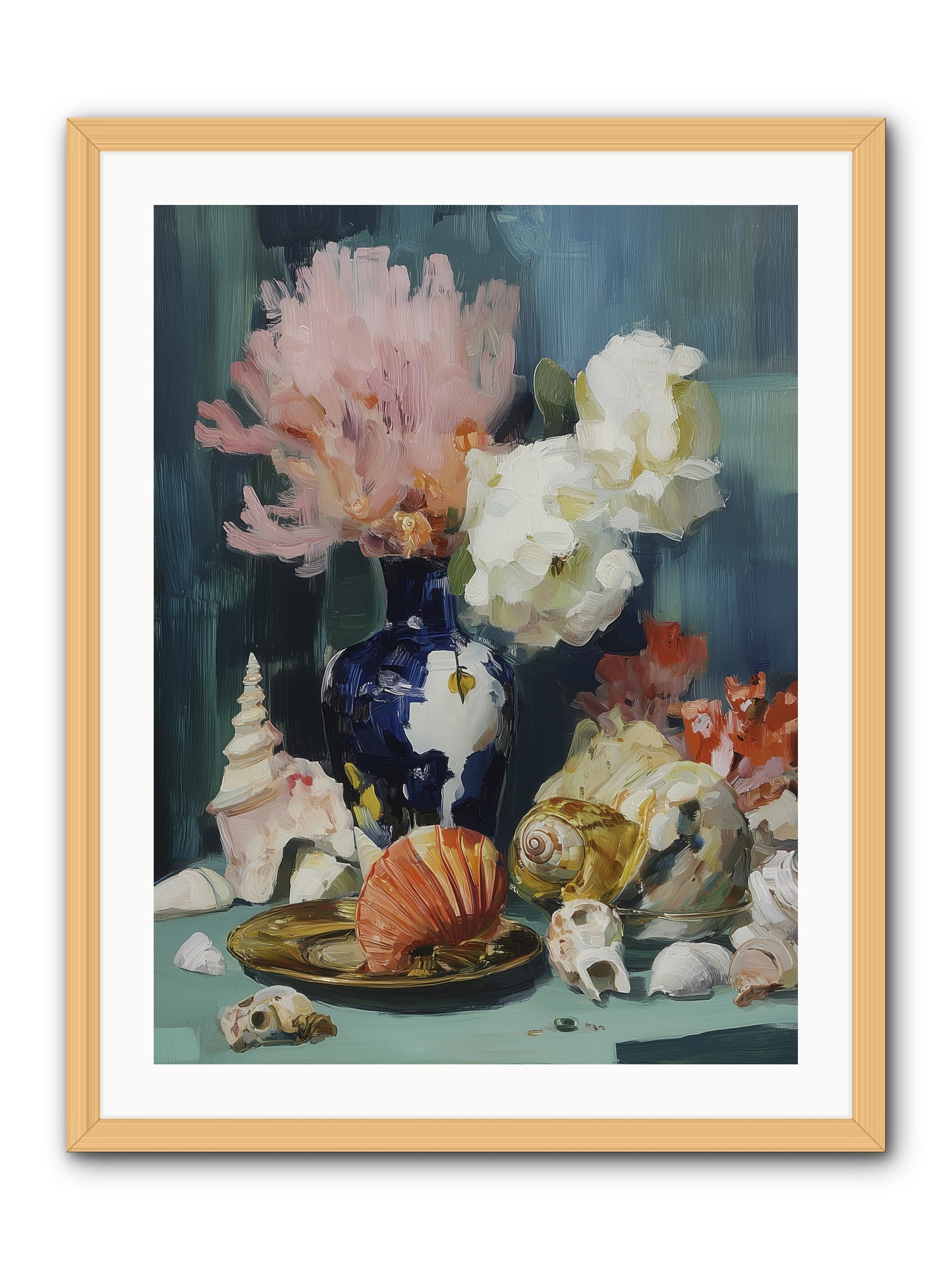 Letter to the Sea -- Framed Print - Natural 24x32