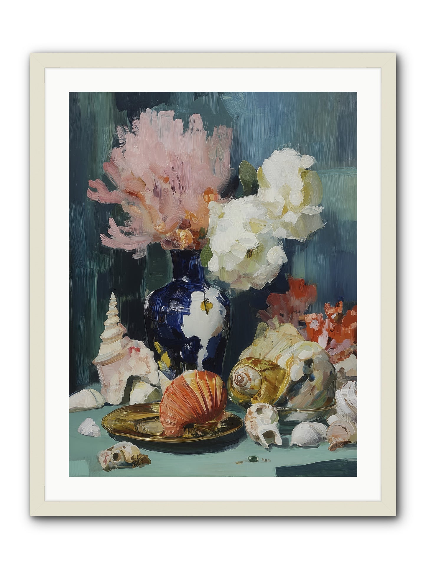 Letter to the Sea -- Framed Print - White 24x32
