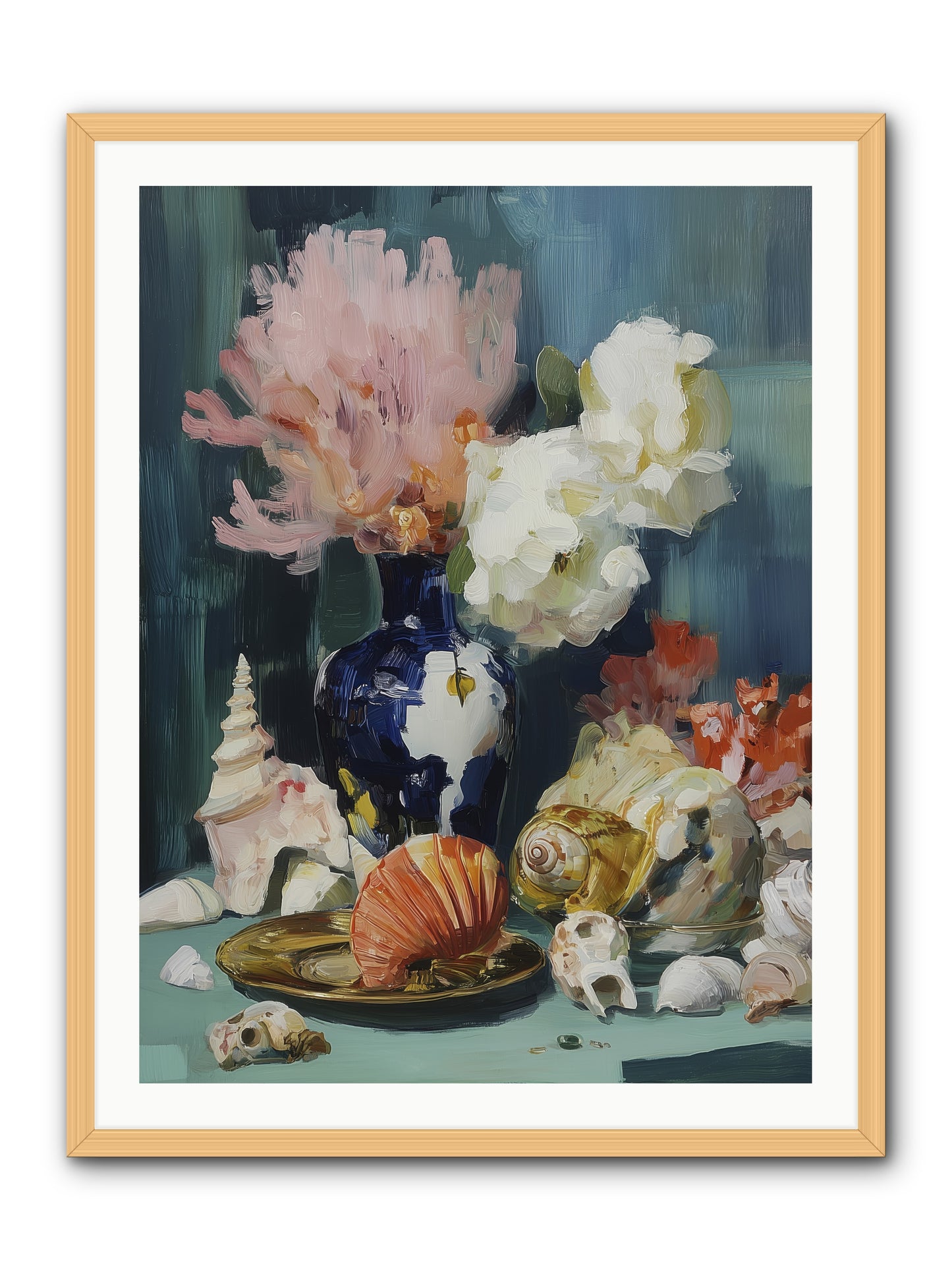 Letter to the Sea -- Framed Print - Natural 30x40